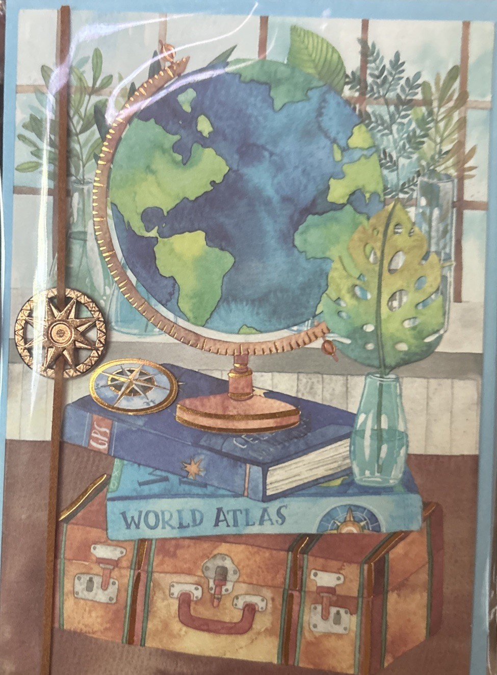 Papyrus~Graduation Or Travel Card~3D~Blank Card