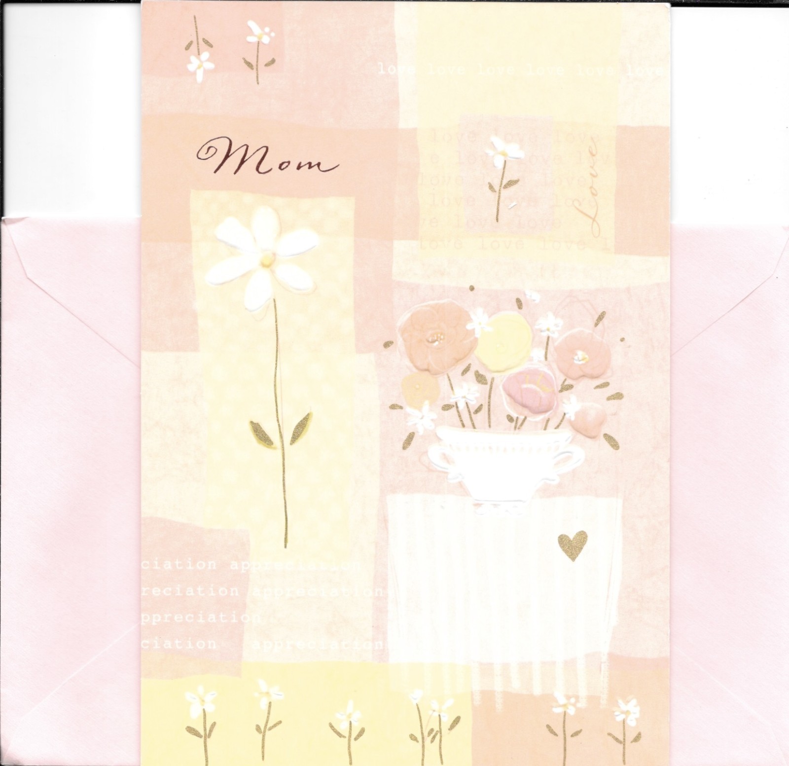 Happy Birthday Mom Love & Appreciation Garden Pot Flowers Hallmark Greeting Card