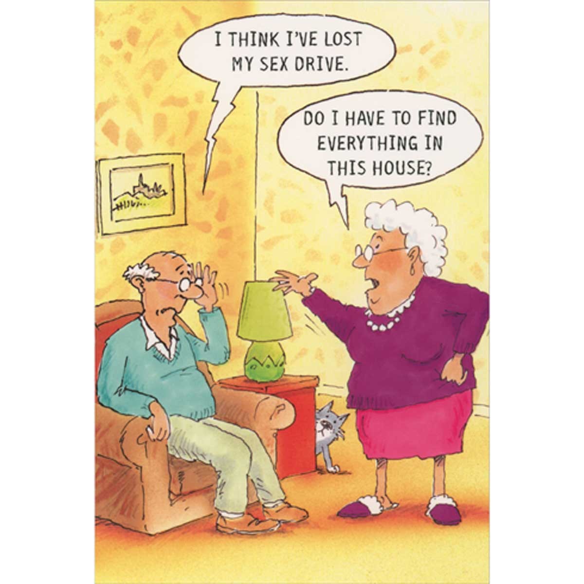 Find Everything in This House Couple Arguing in Room Funny Anniversary Card