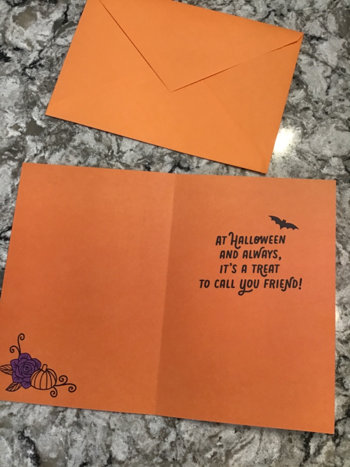 Halloween Friend You Know Me So Well It’Scary 5.5”X8” Lg. Hallmark Greeting Card
