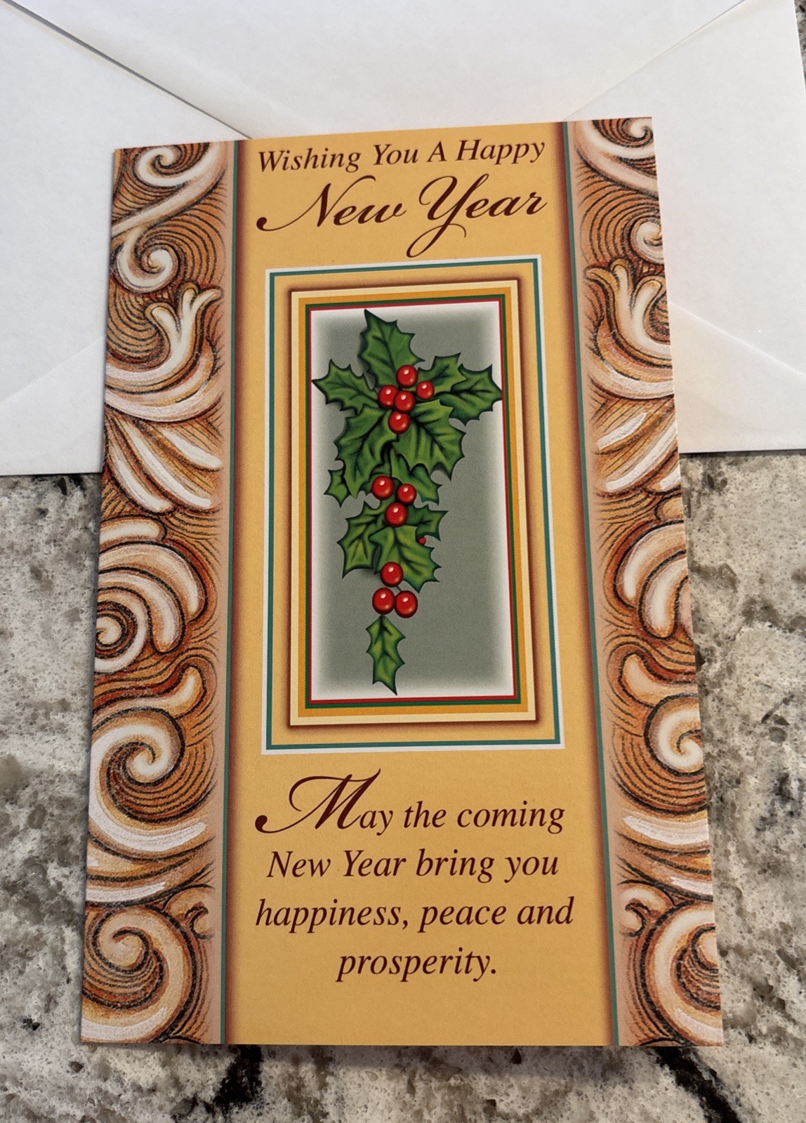 Wishing You A Happy New Year 5”x7.75″ Stockwell Greeting Card