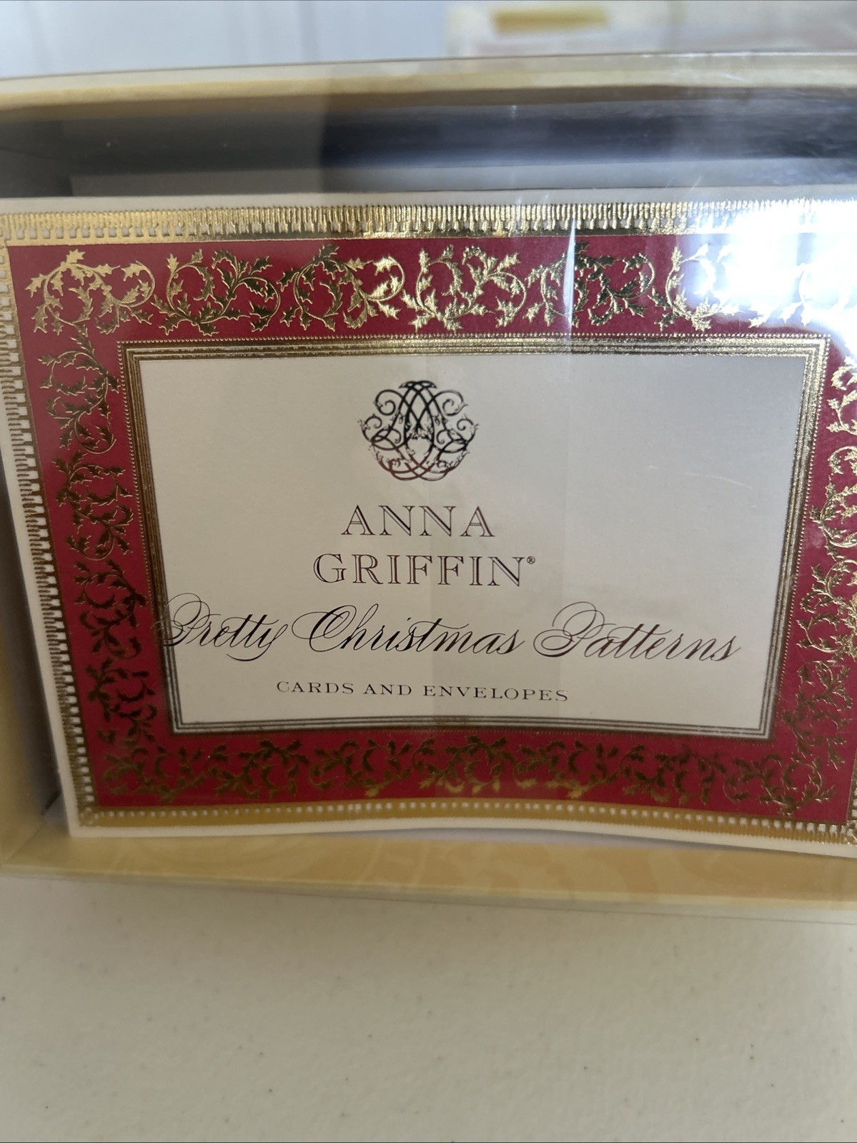 Anna Griffin 4.25”x5.5” Christmas Perfect Patterns Cards & Envelopes AG552