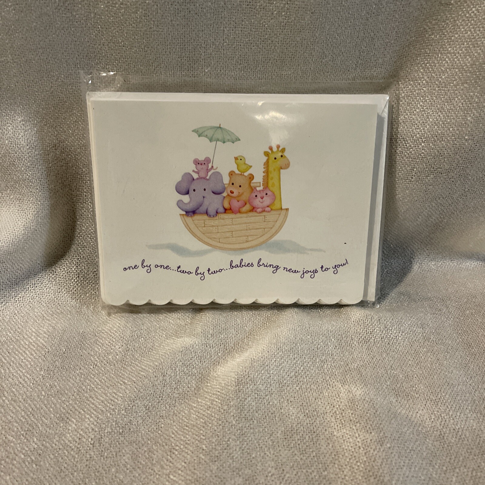 Hallmark Party Express Shower Invitations Girl Boy Animals with Envelopes –