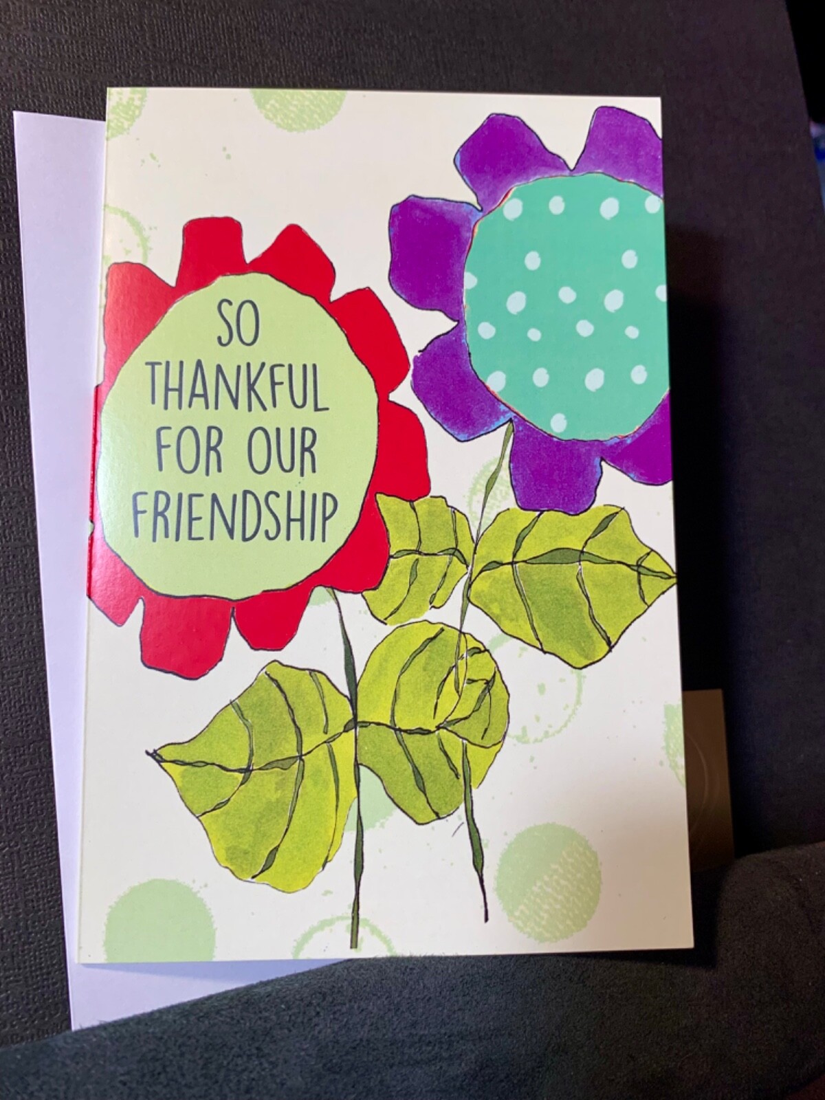 Thinking of You Encouragement Greeting Card Thankful For Our Friendship