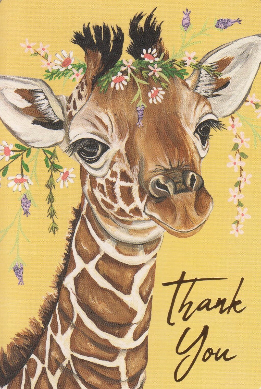 Animal Baby Giraffe Note Blank Greeting Card