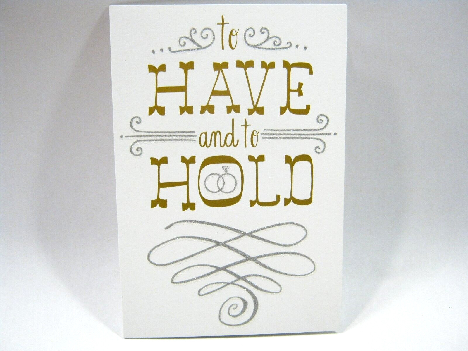 Lightly glittery Congrats congratulations for Couple Wedding or Wedding Shower