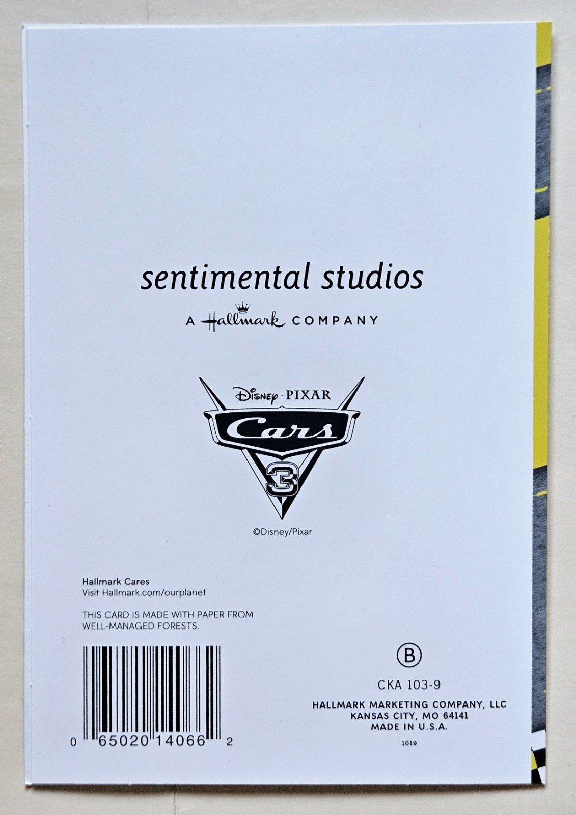 Happy Birthday Nephew / Disney Pixar Cars Greeting Card (incl. Envelope 5×7″)