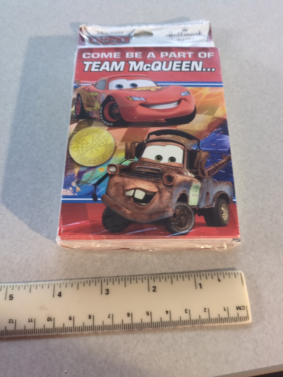 DISNEY Pixar CARS Hallmark Party BIRTHDAY 8 Invitations + 8 Thank Yous Team McQU