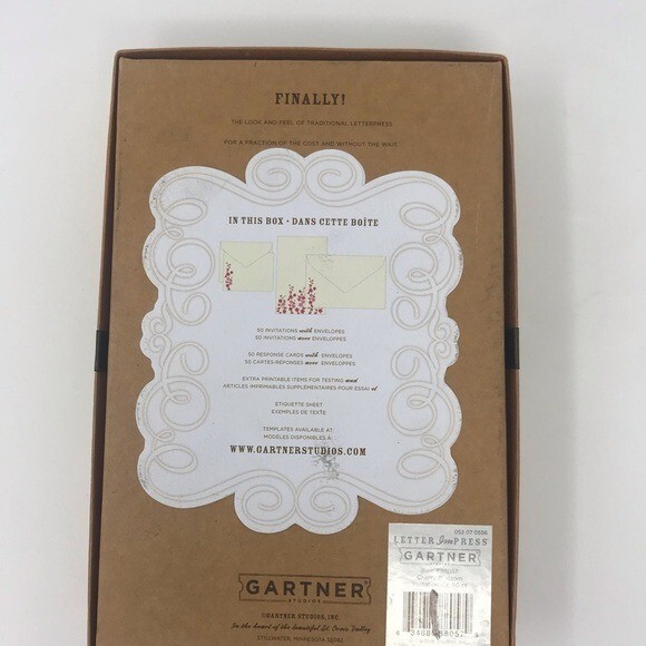 Gartner Studios 50 Printable Cherry Blossom Invitations