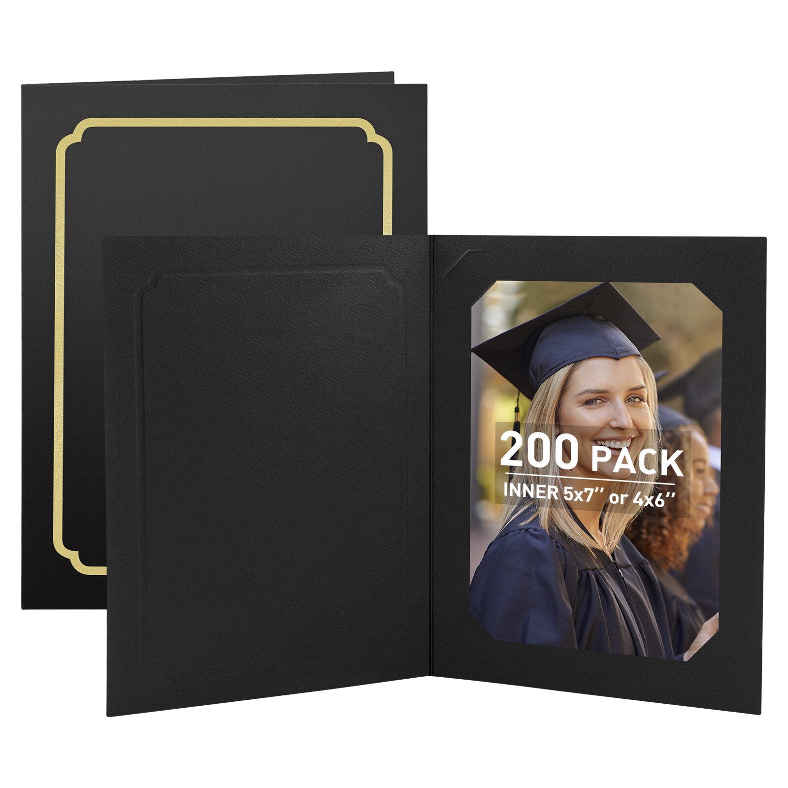 Photo Folders for 4×6 or 5×7 Pictures Cardboard/Paper Frames Acid-Free 5 Colors