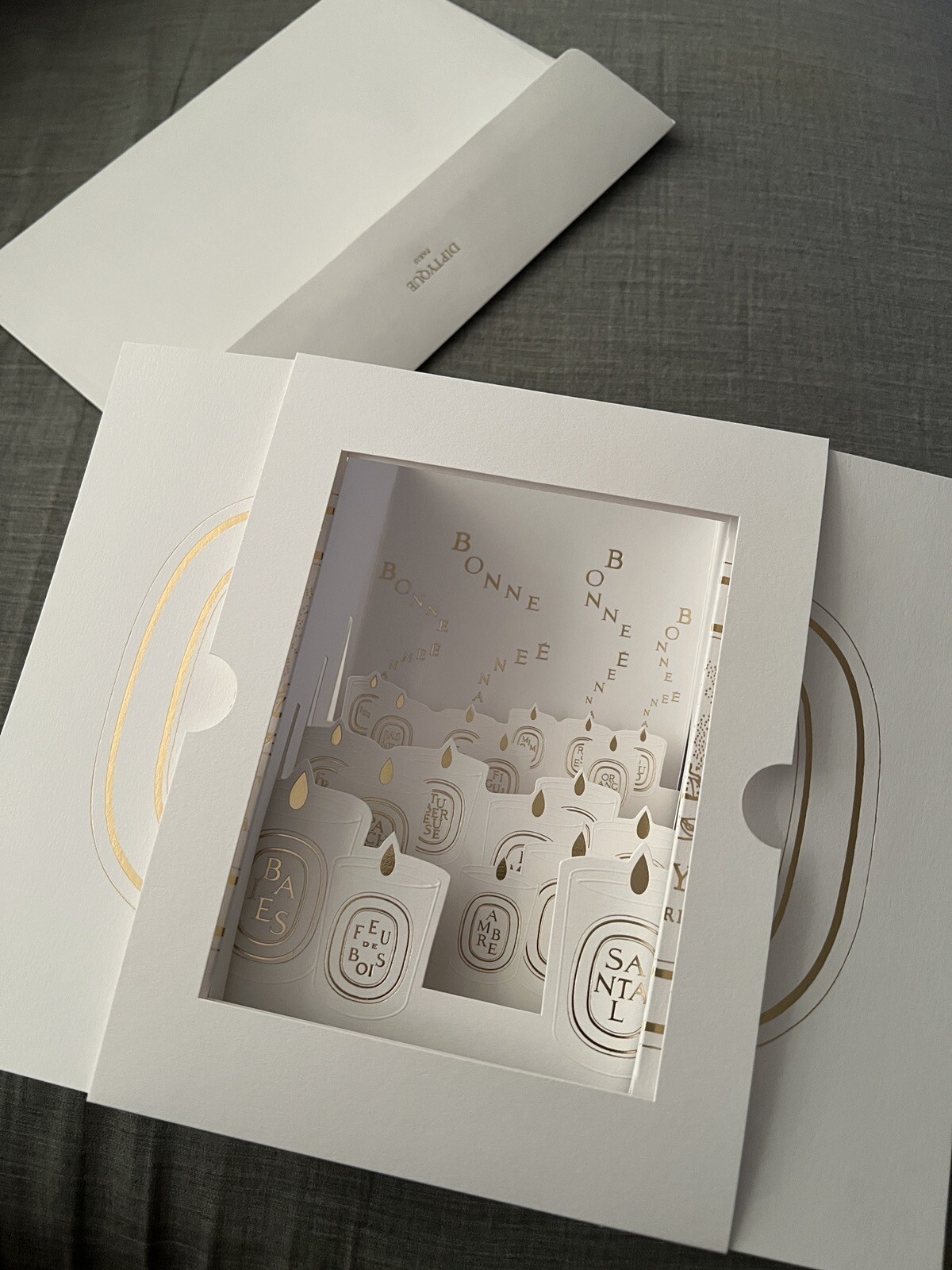 DIPTYQUE Holiday XMAS 2023 New Year’s CARD RARE! Limited Edition! Collector’s!