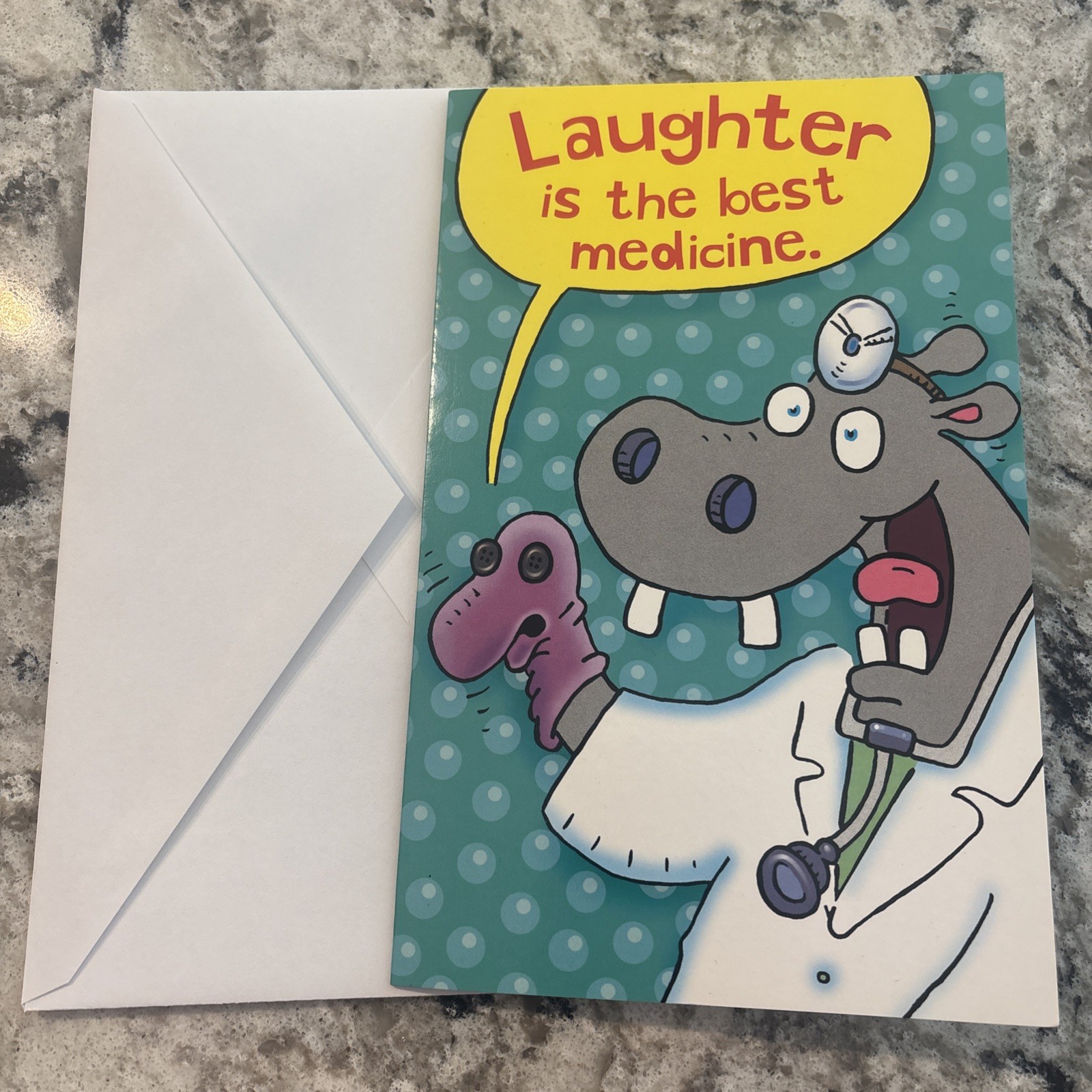 Birthday Funny Get Well Soon Laughter 5’x7.75″ Stockwell Greeting Card