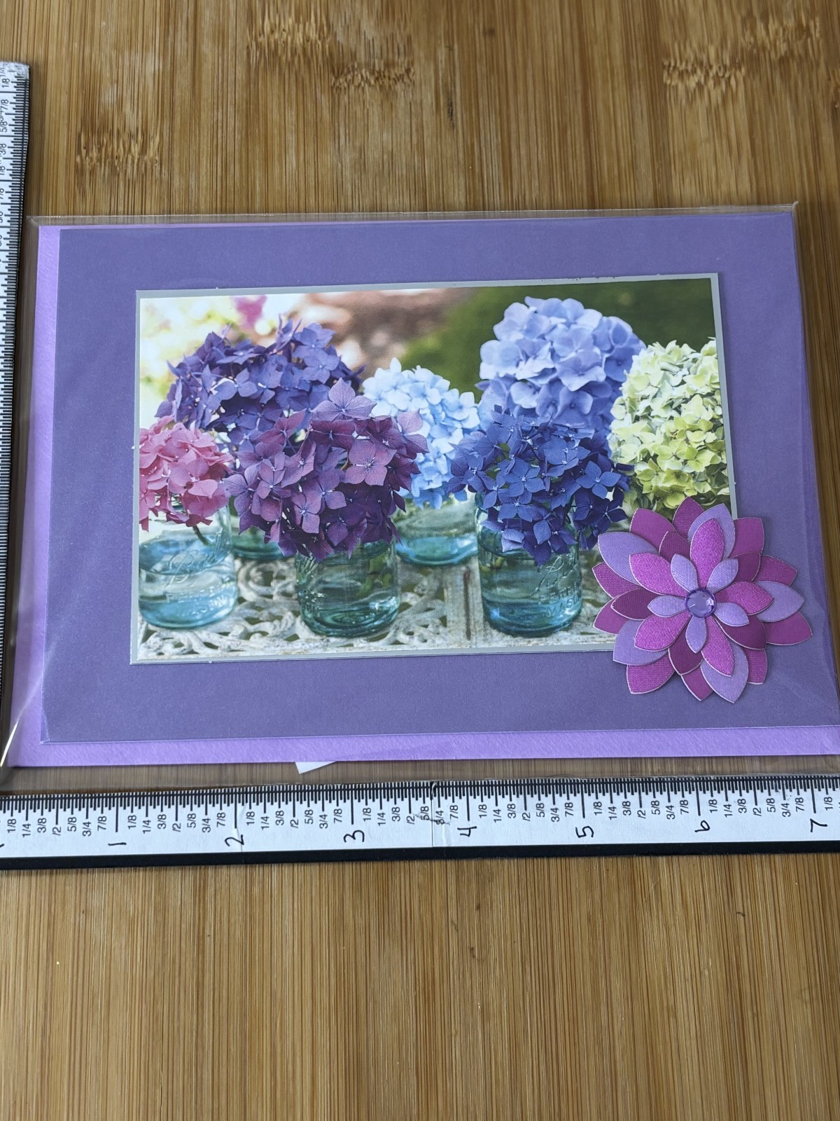 Papyrus Greeting Card New Mother’s Happy Mothers Day Floral PURPLE MOM