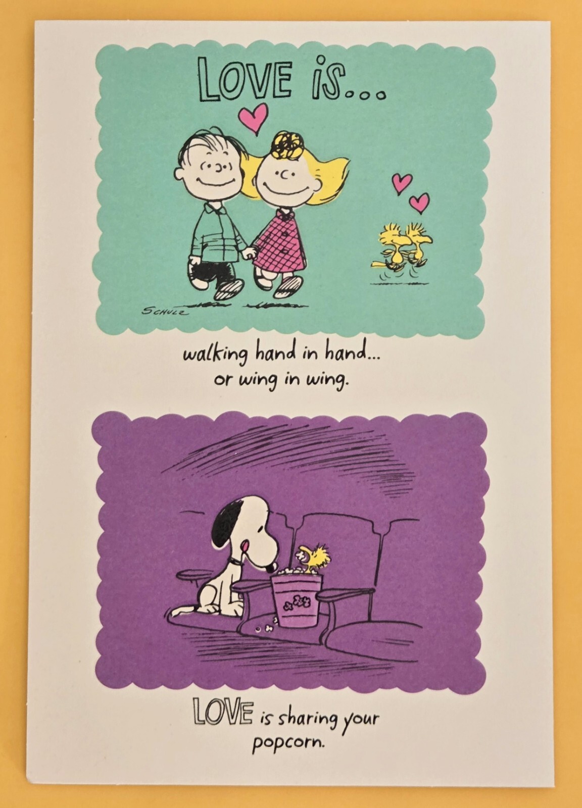 Peanuts “Snoopy” Happy Ann. With Love Greeting Card/Large (+ Envelope 5.5×8″).