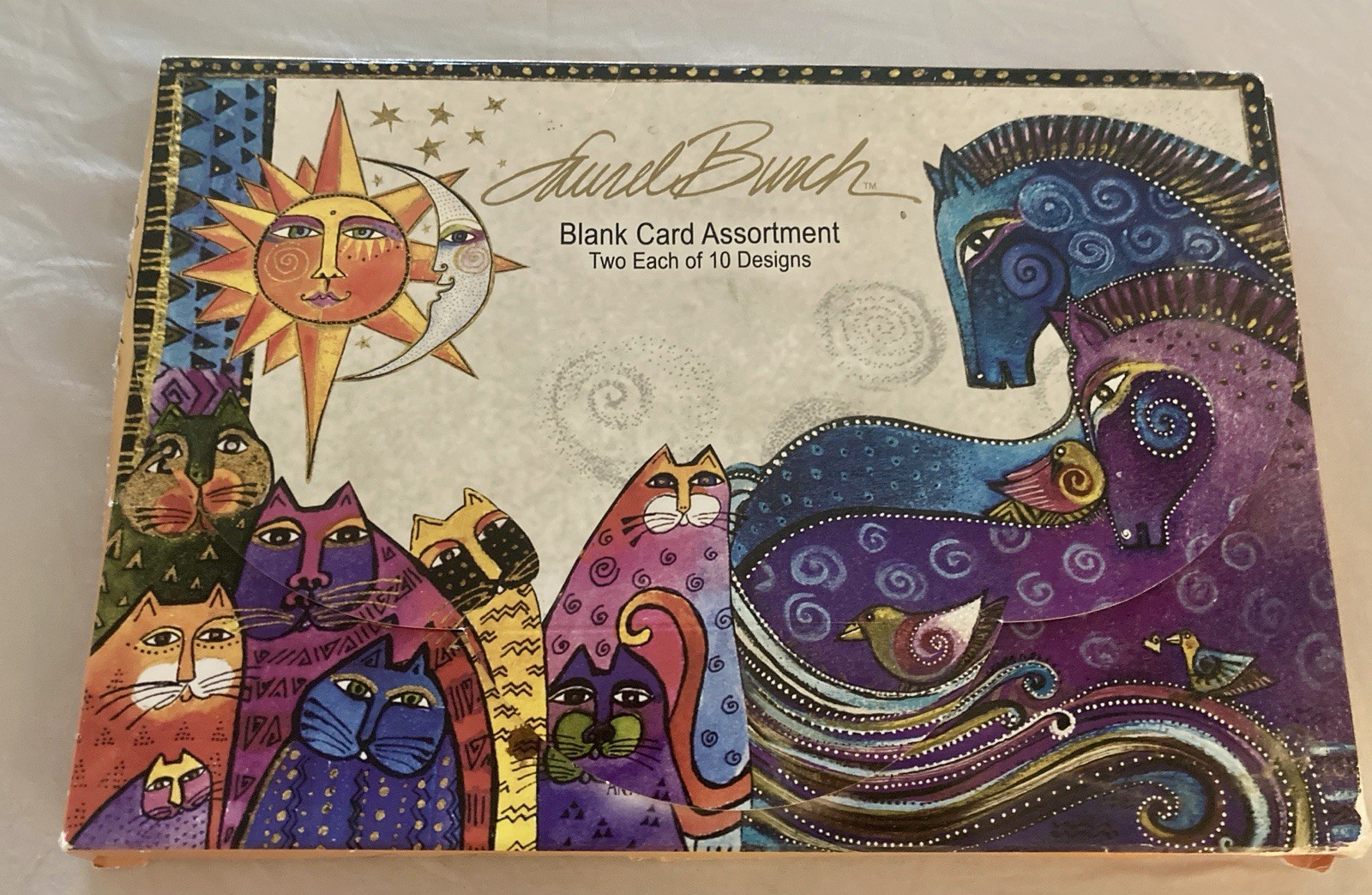 Laurel Burch Blank Greeting Cards Assortment Of 18 Cards In 10 Designs In Pack