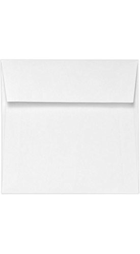 LUXPaper Square Invitation Envelopes | 10 x 10 | White | 28lb. Text | 50 Qty