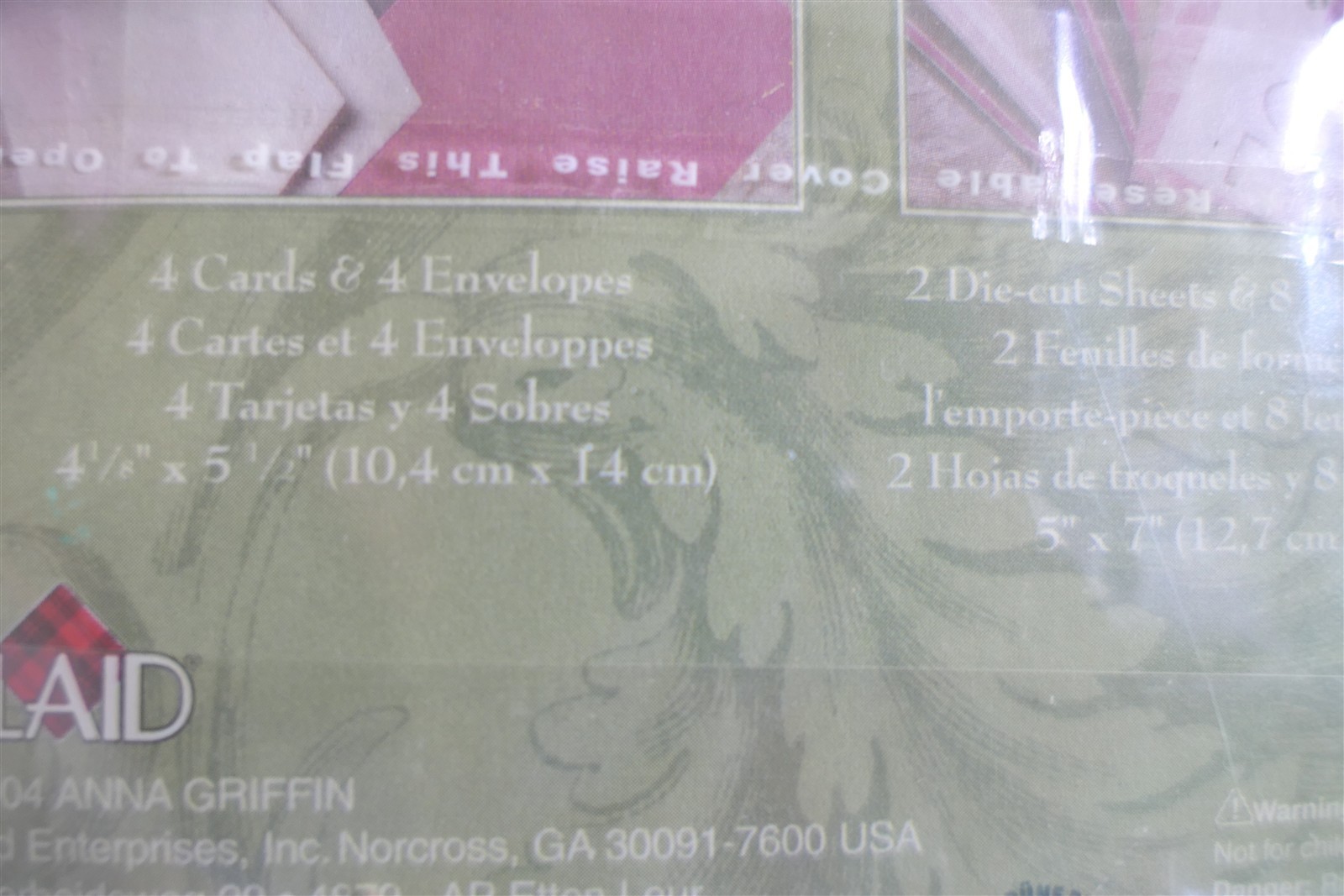 NEW Vintage Anna Griffin Pack of 3D “Expressions of Gratitude” Card Crafting Kit