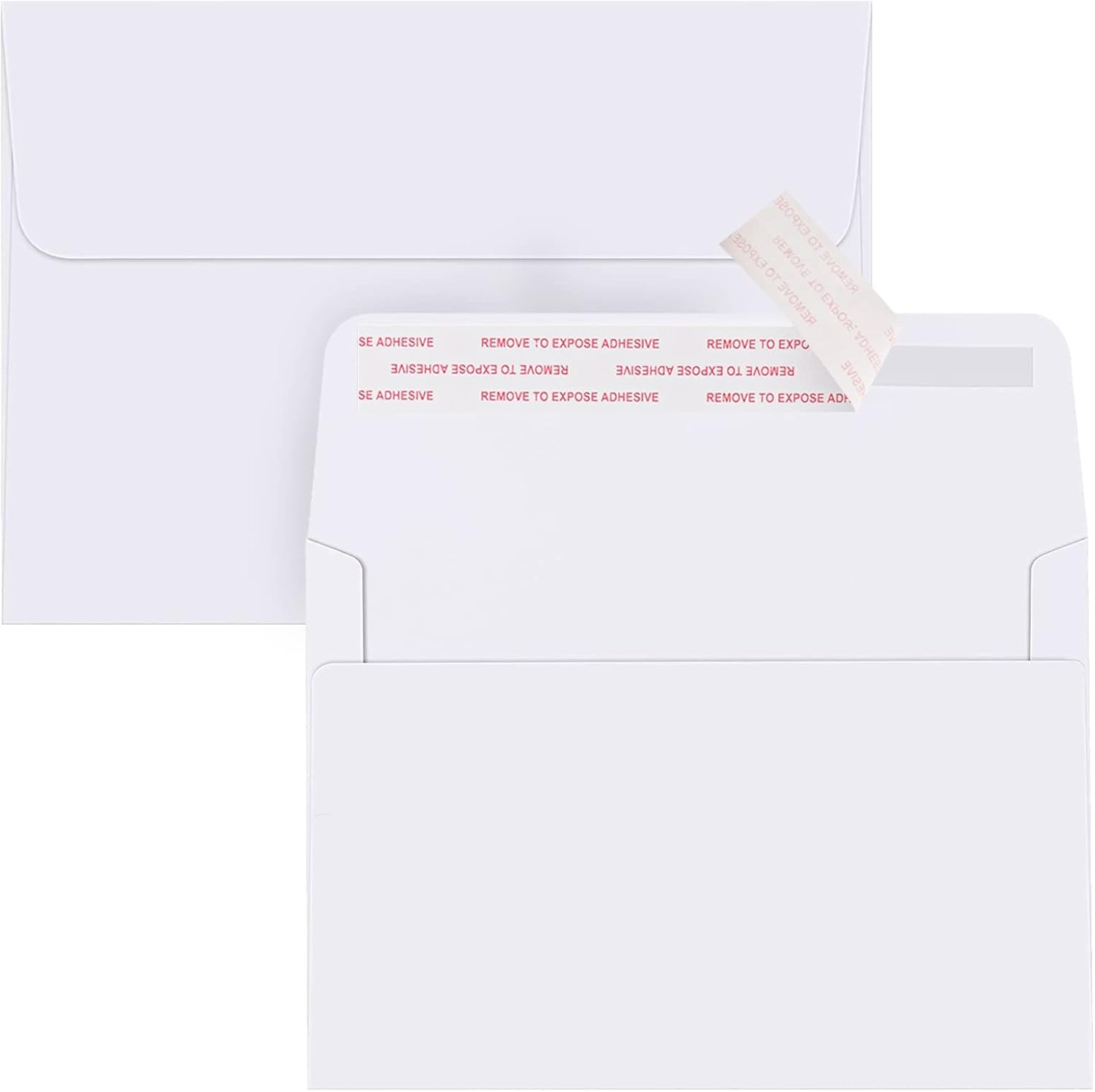 100PACK 5X7 Envelopes, White A7 Envelopes Self Seal for Weddings, Invitations, P