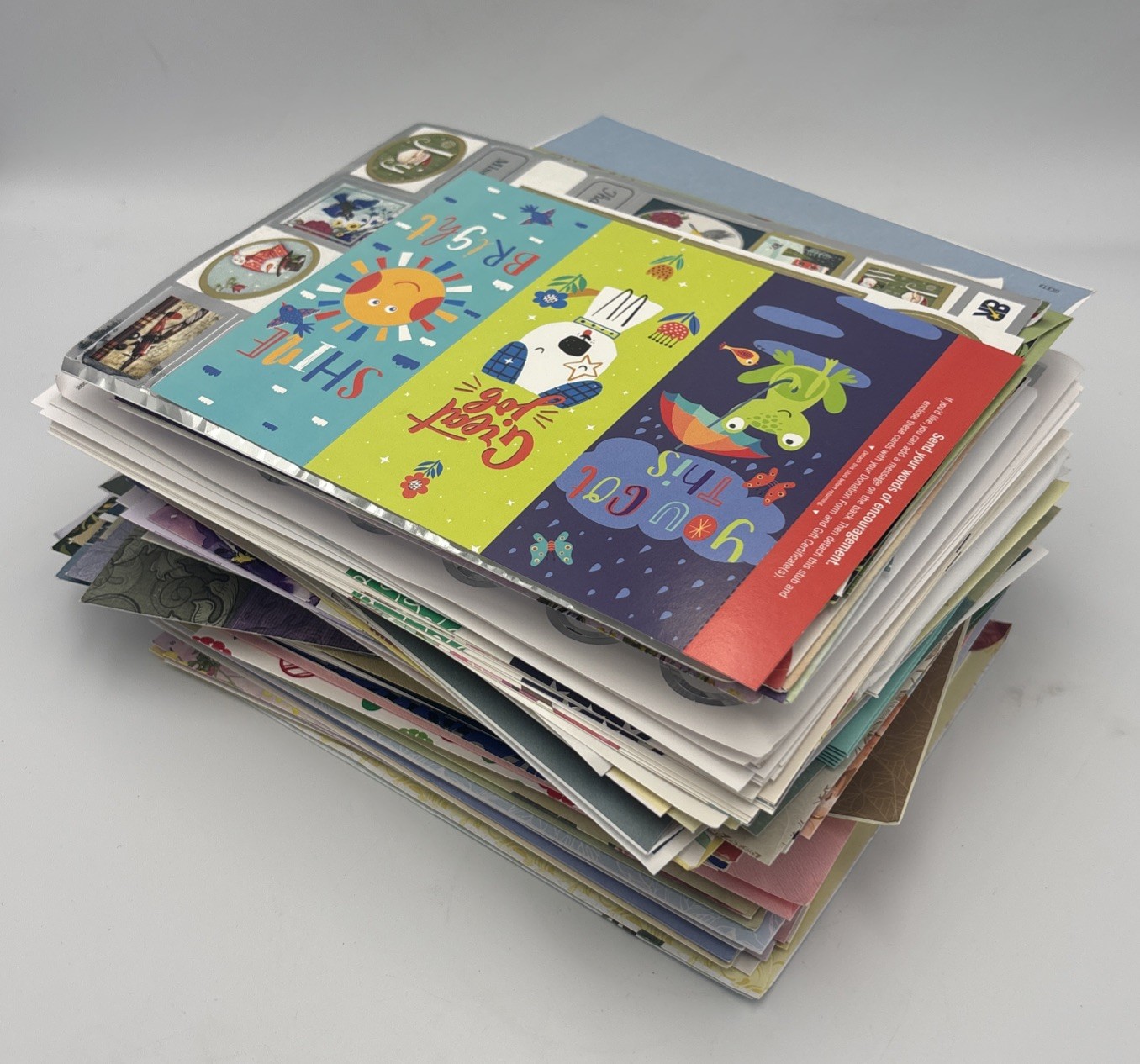 Huge Variety Of Greeting Cards & stickers 2 Pounds 15oz