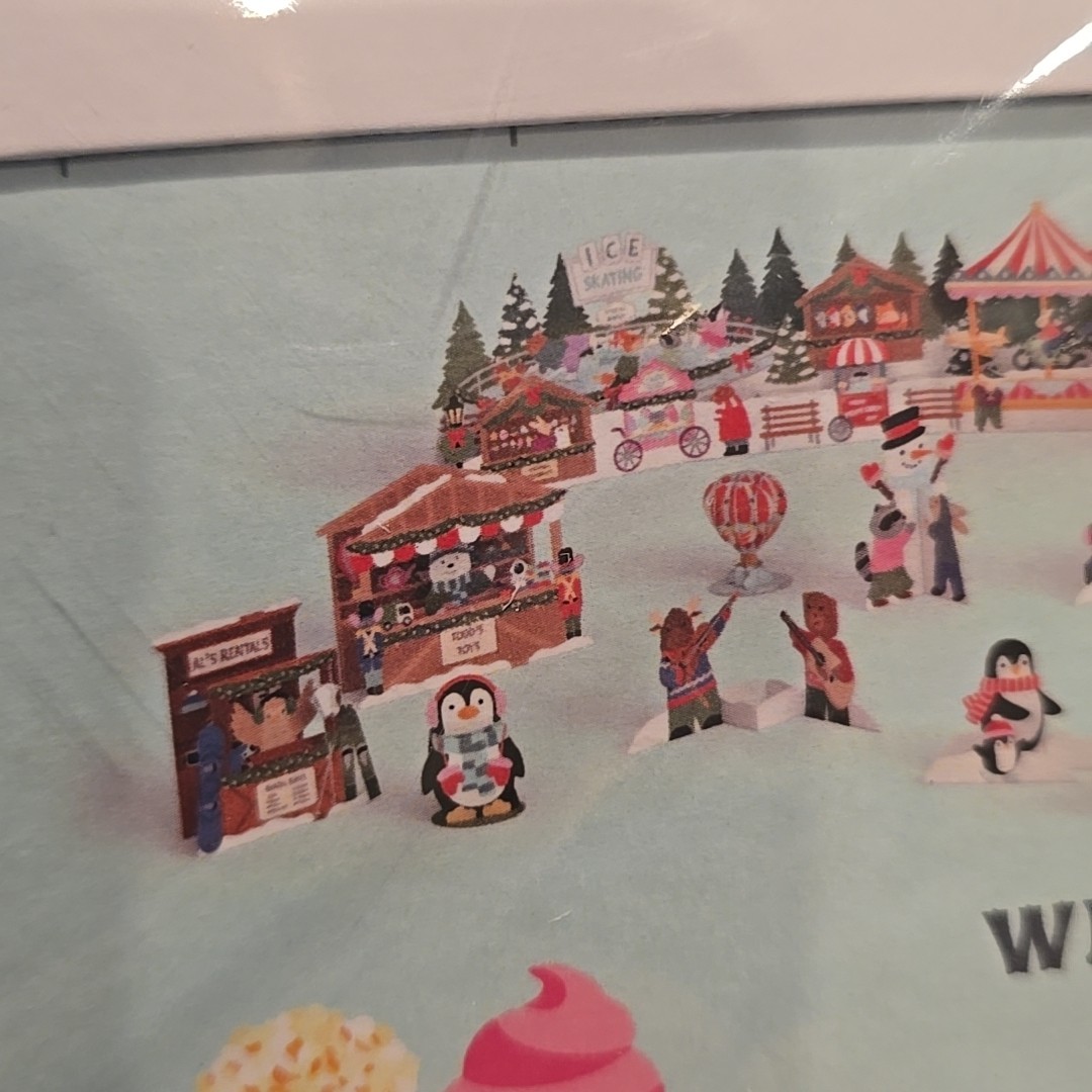 Pop Up 3D Lovepop Snowden Christmas Market 24 Day Advent Calender Scene Card