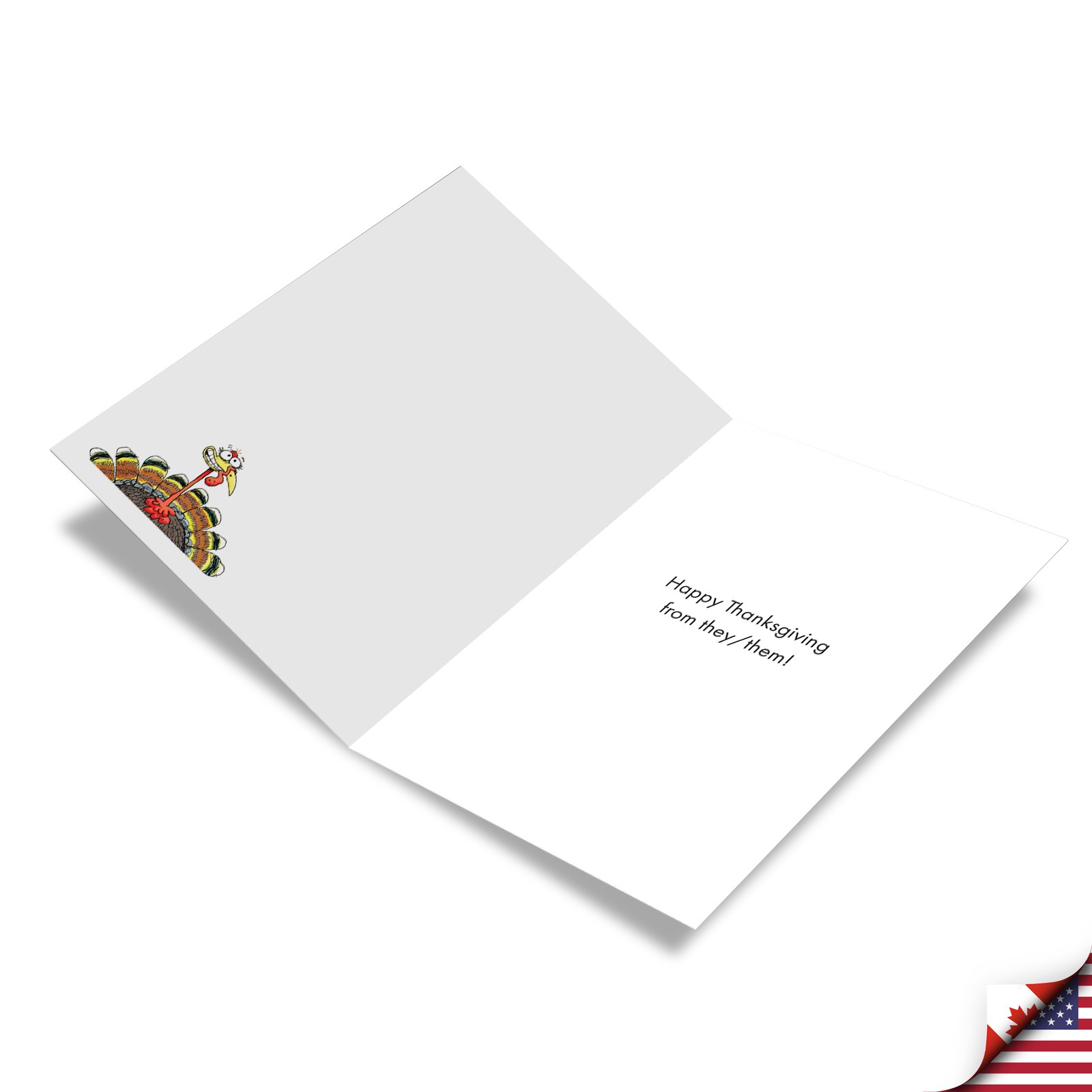 (1 Card) Turkey Identification – Funny Thanksgiving Greeting Card – NobleWorks
