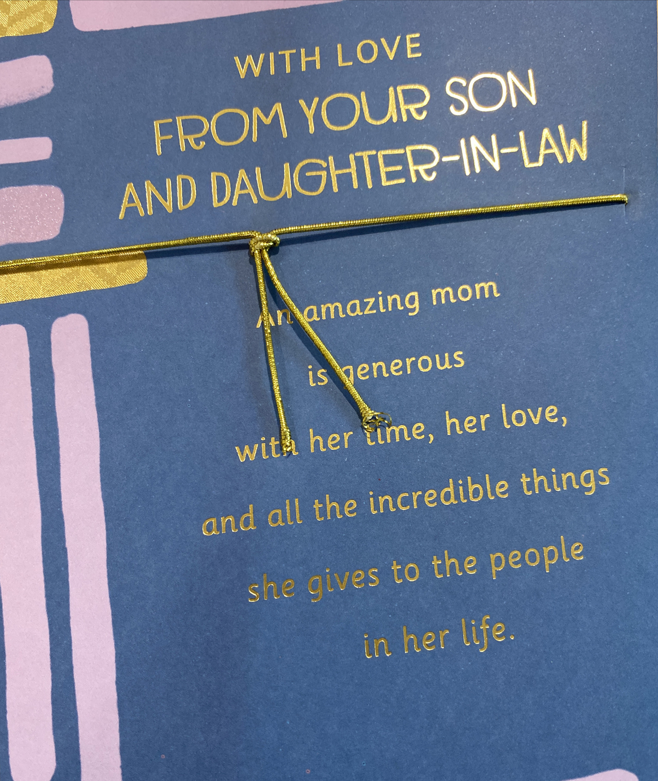 Happy Mother’s Day, with Love, From Your Son And Daughter-in-Law, Greeting Card