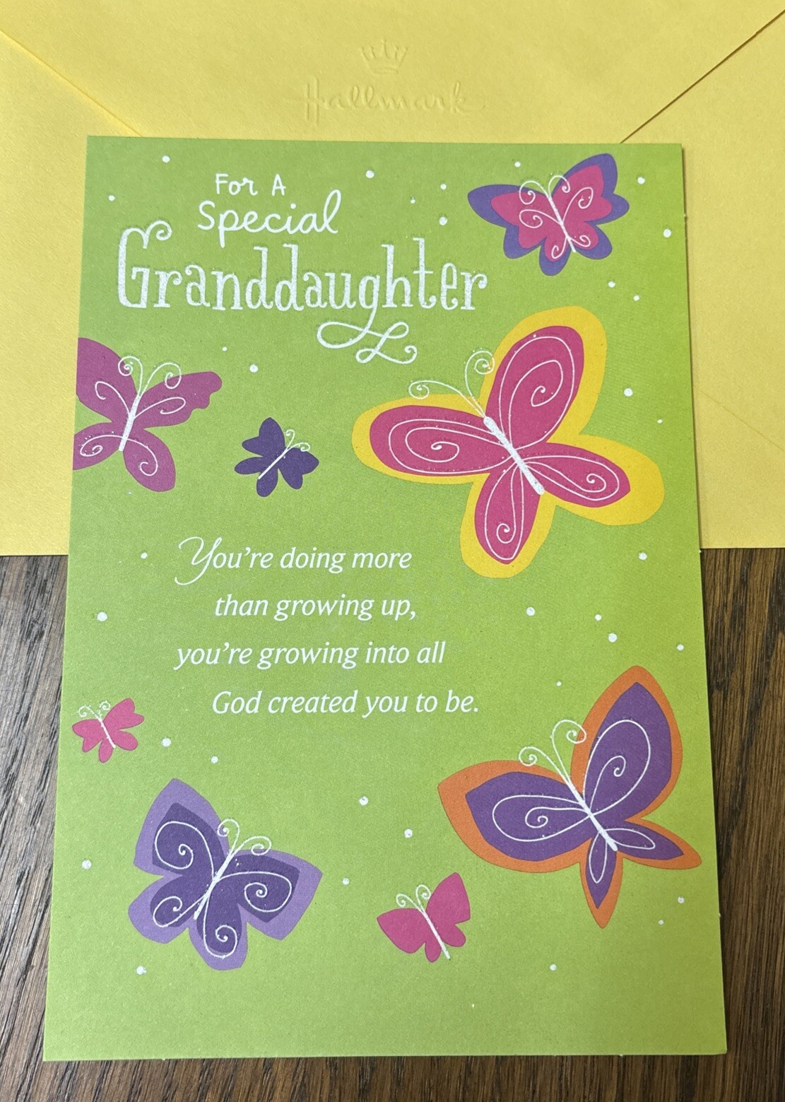 Easter GRANDDAUGHTER Love You So Much 💛 5”x7” Religious Greeting Card