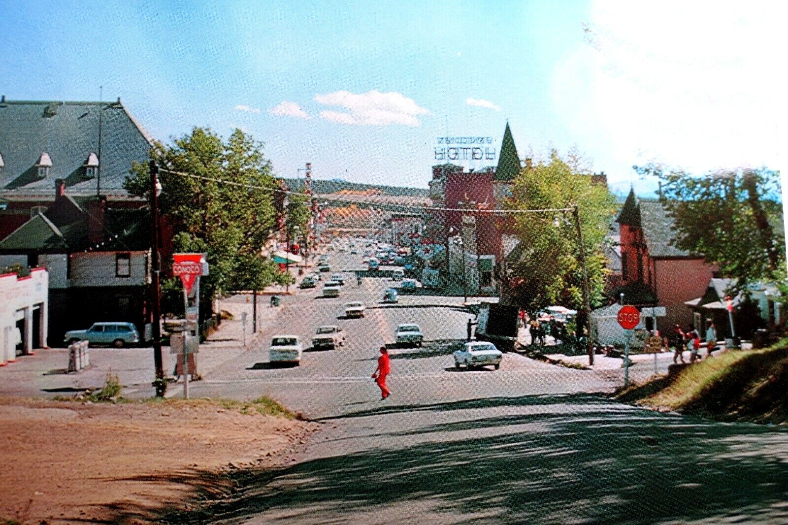 Harrison Ave. Leadville Colorado Americana Post Card 1960’s vintage USA