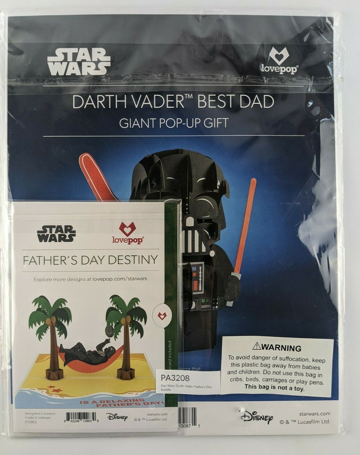 Lovepop Card Bundle Star Wars Darth Vader Best Dad Pop-Up 3D Father’s day Card