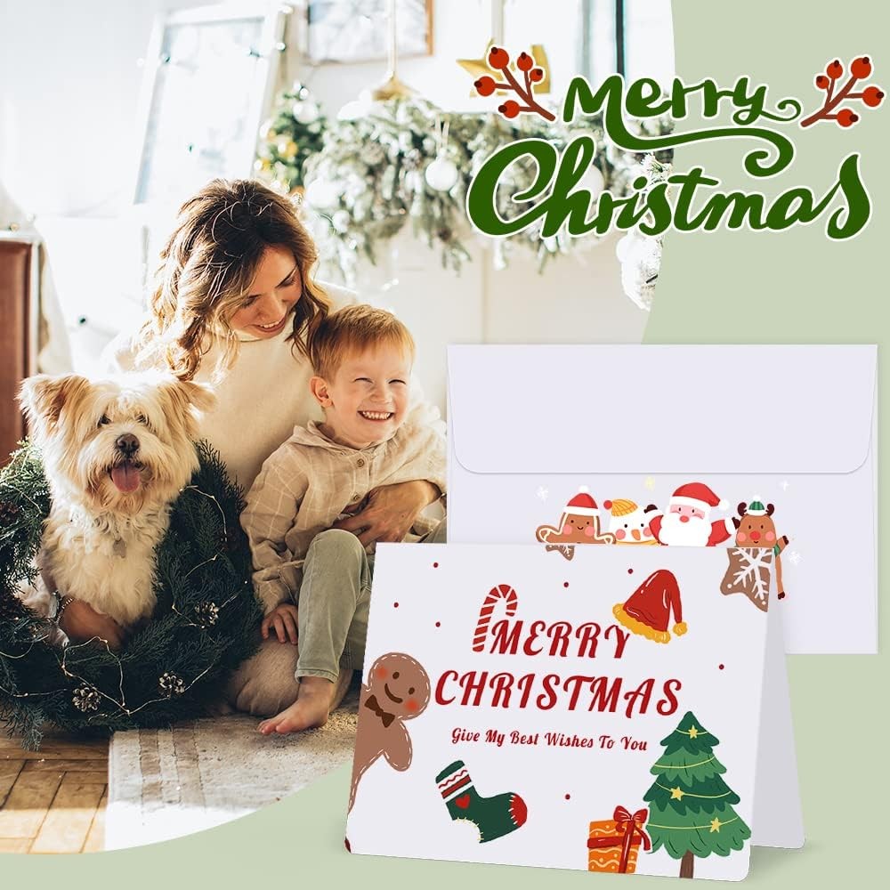 50 Pack White-Blank-Cards-And-Envelopes-5X7-Heavyweight-Folded-Cardstock-And-A7
