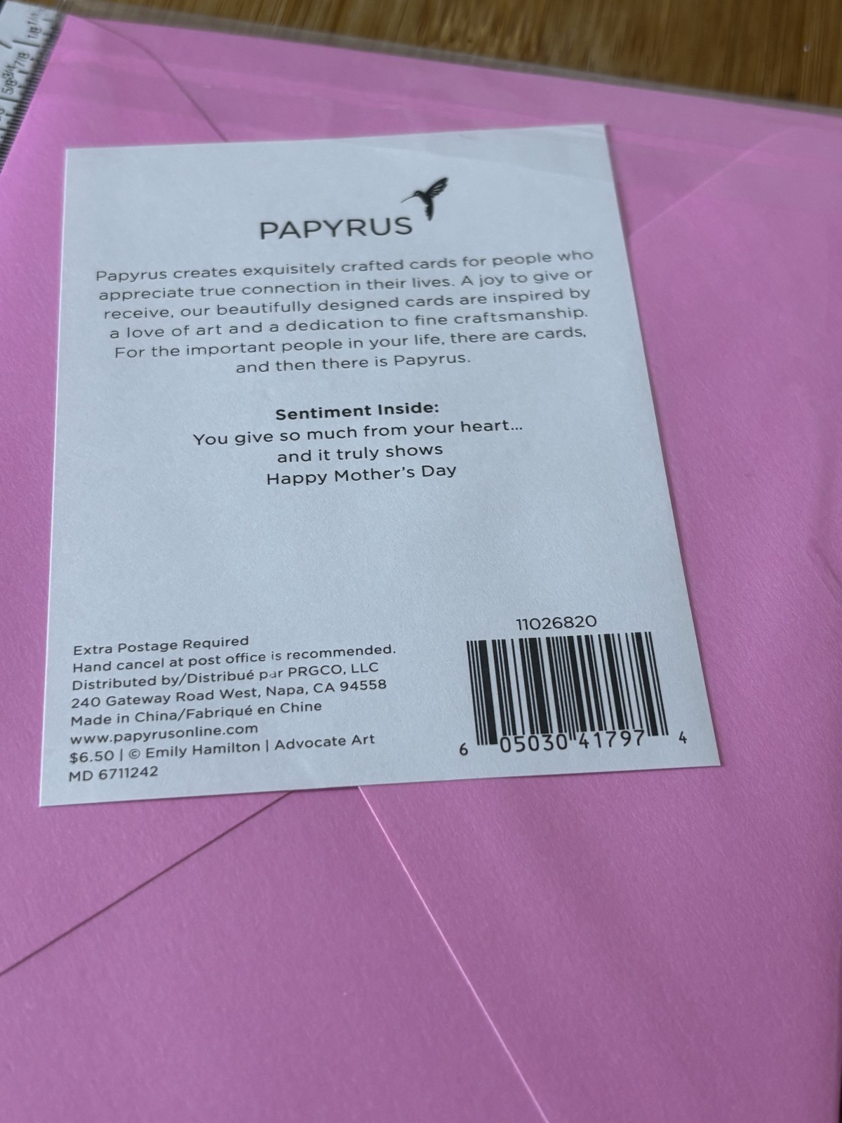 Papyrus Greeting Card New Mother’s Happy Mothers Day Being a MOM Love So MUCH