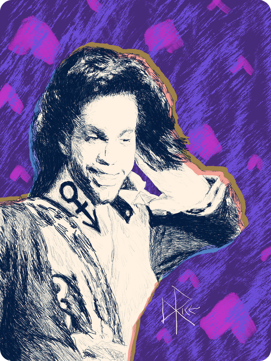 ‘Prince’ Greeting Card – Print of Original Art