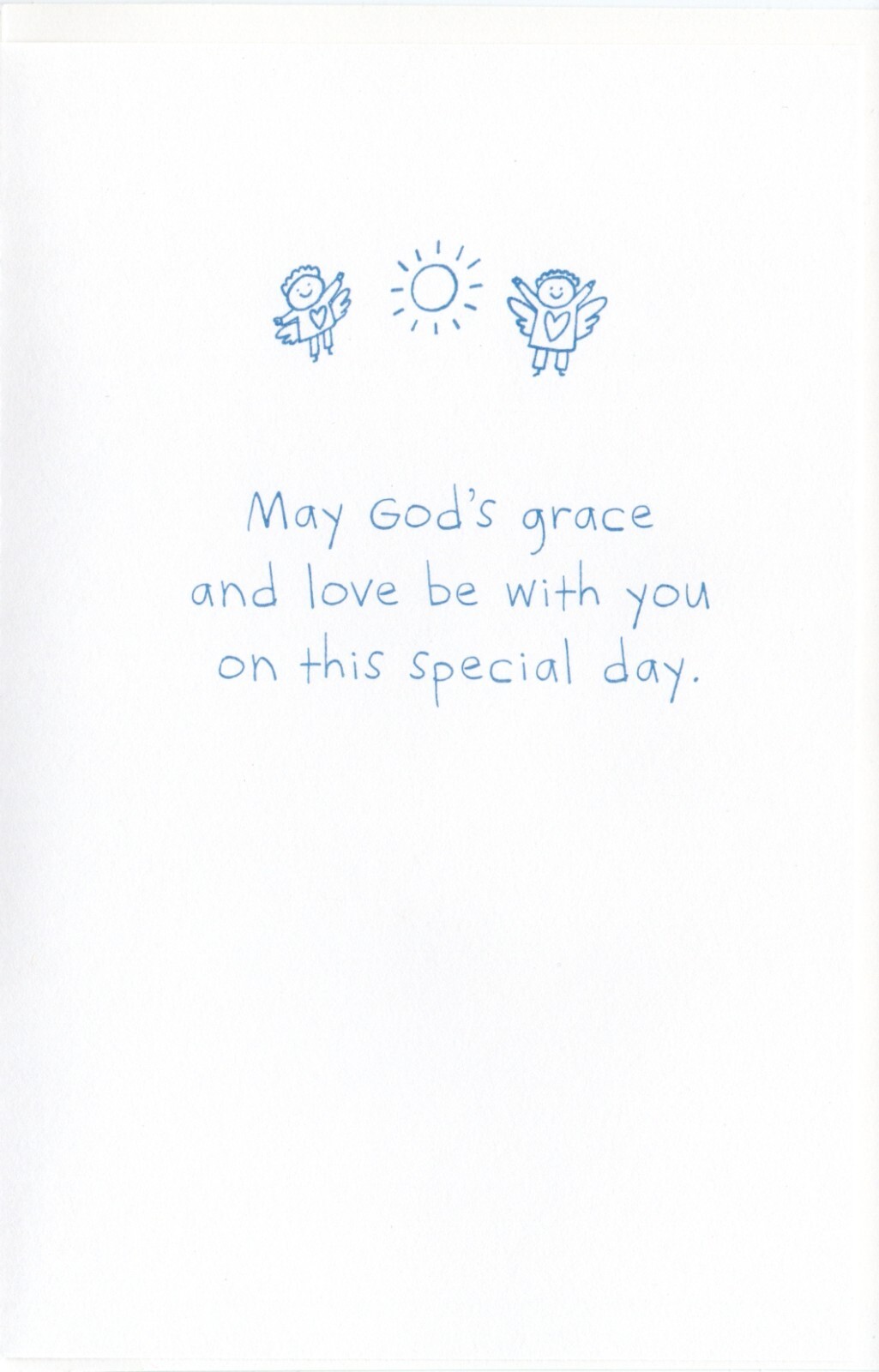 Religious FIRST COMMUNION Card, Cute Kid Angels by American Greetings + Envelope