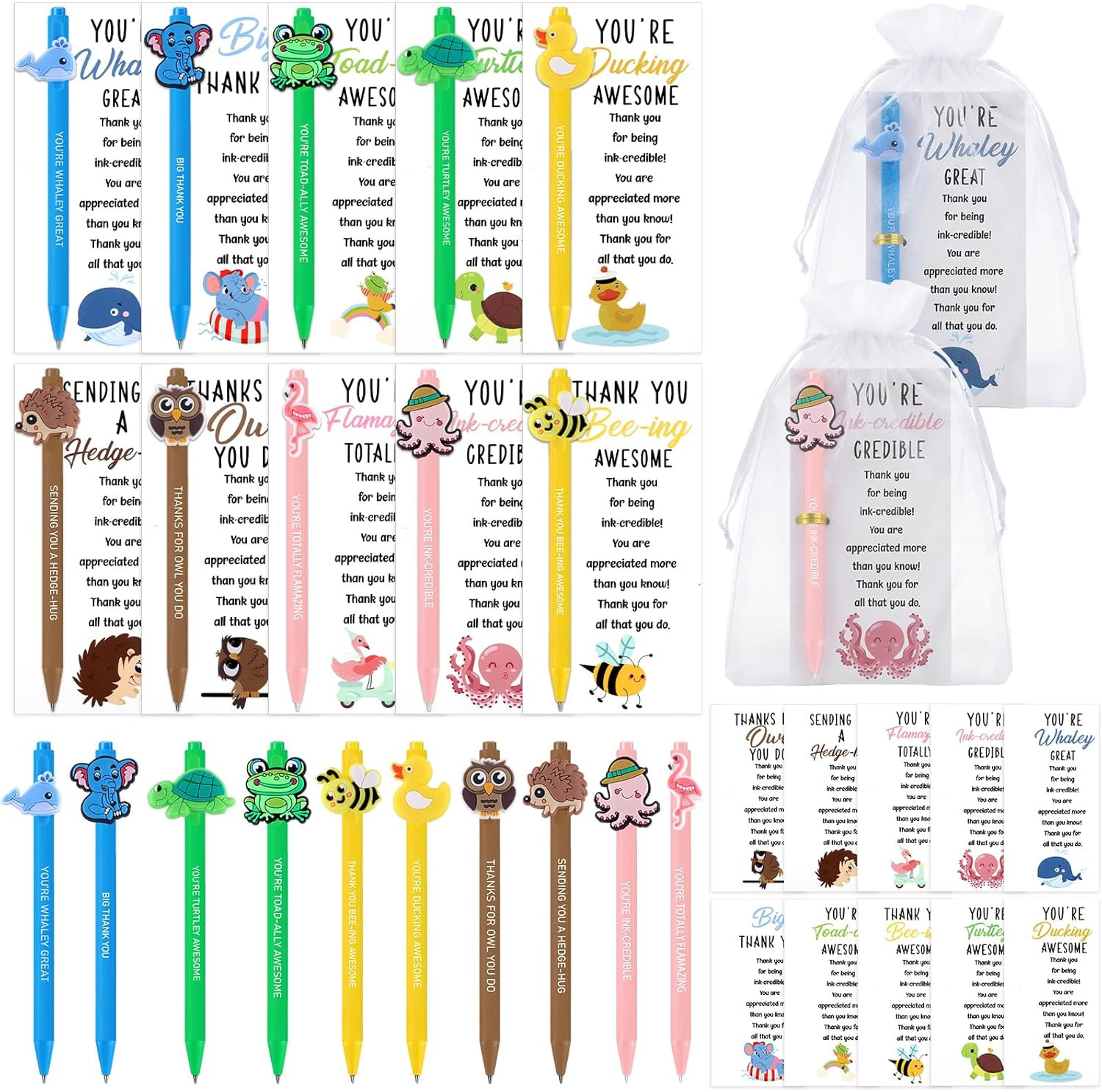 30 Sets/90 Pcs Employee Appreciation Gifts Bulk for Coworkers Staff Thank You Gi