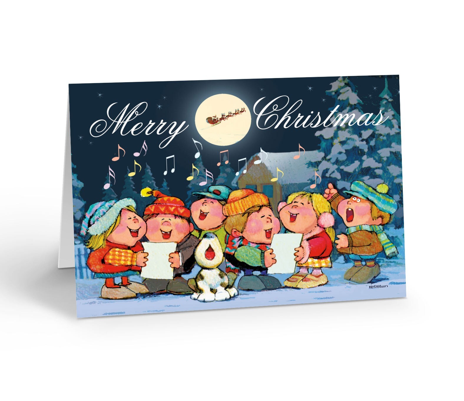 Christmas Cards – 12 Cute Children’s Choir Christmas Cards & Envelopes-18034