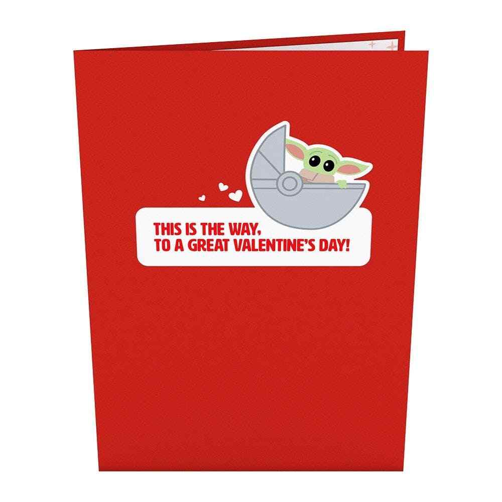Lovepop Disney’s Star Wars The Mandalorian Valentine’s Way, 5″ x 7″ Pop-Up Card