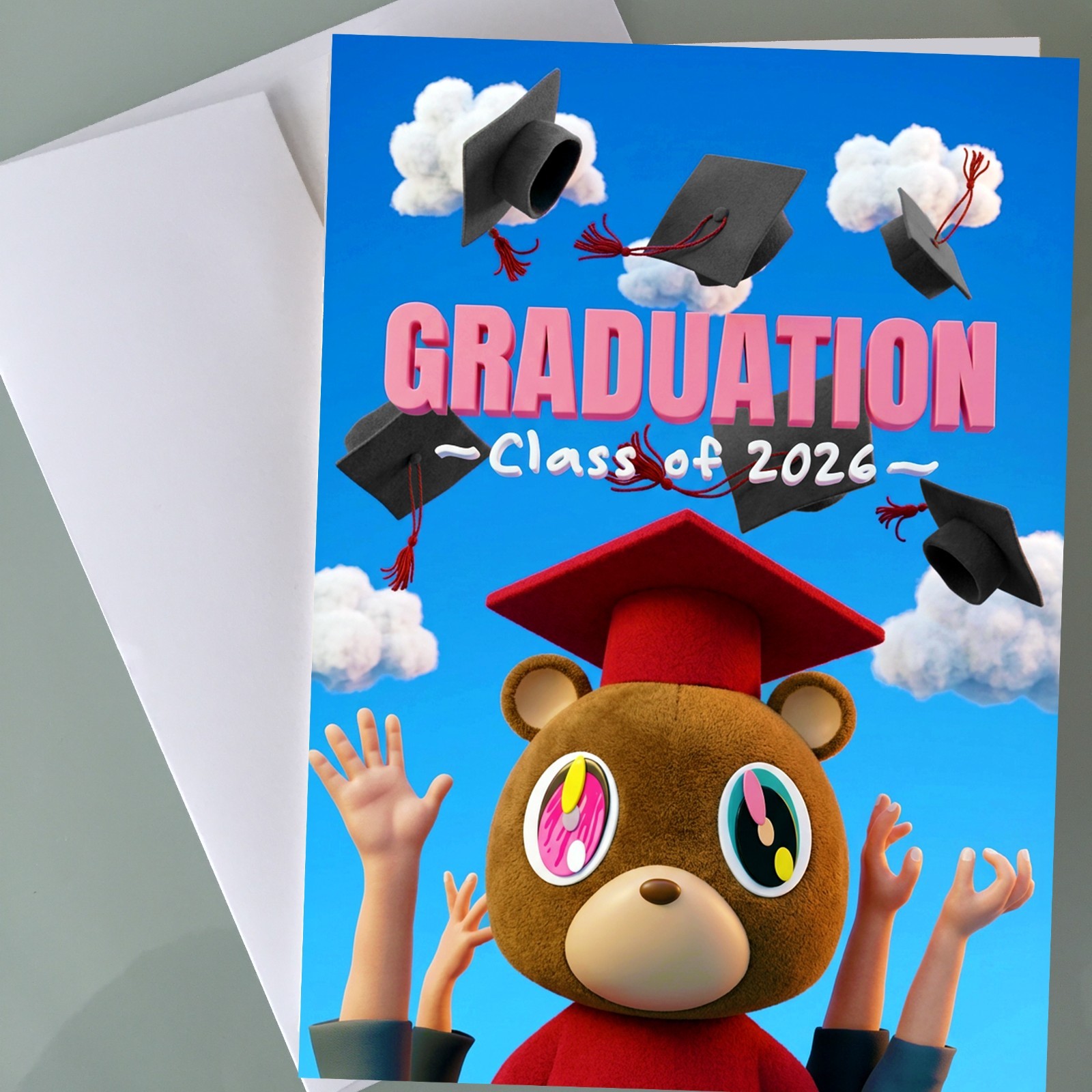 Kanye Bear Graduation Card School Graduation Gift Card Graduation Invitation