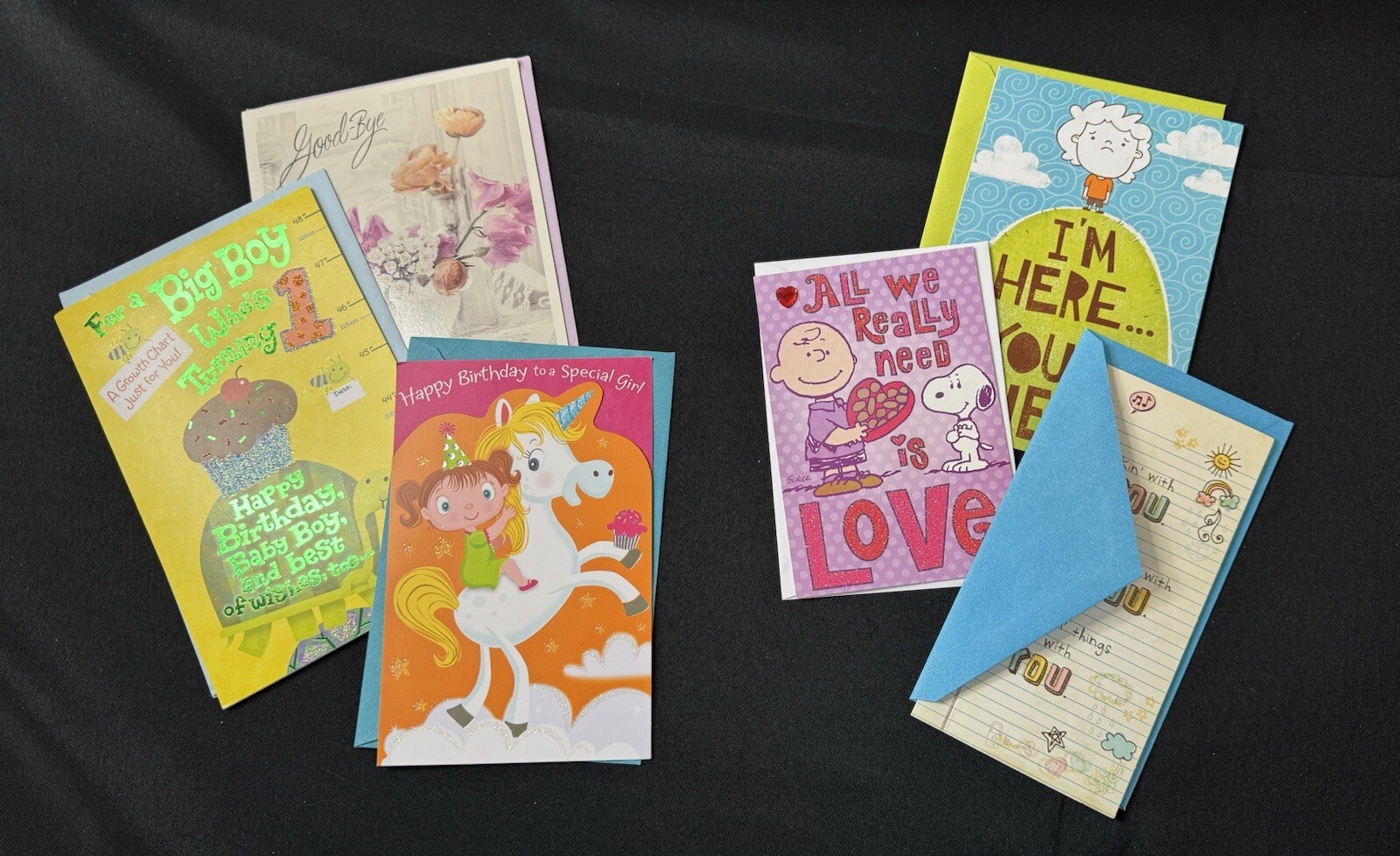 Greeting Card Lot Of 6 Mixed Occasions