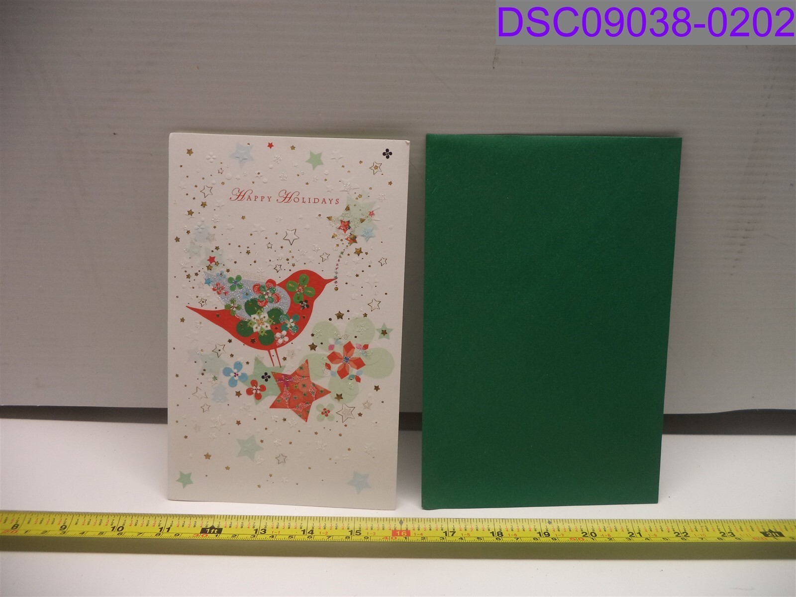 Qty = 3: Turnowsky Happy Holidays Wishing Sweet Joys Greeting Card with Envelope