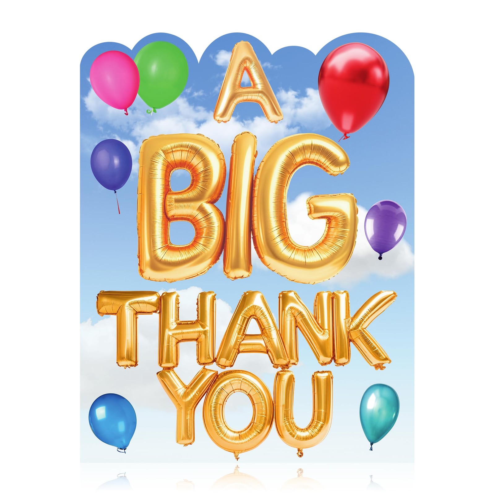 Jumbo Thank You Card Oversized 11×14 Inch Greeting Card For Group Signatures