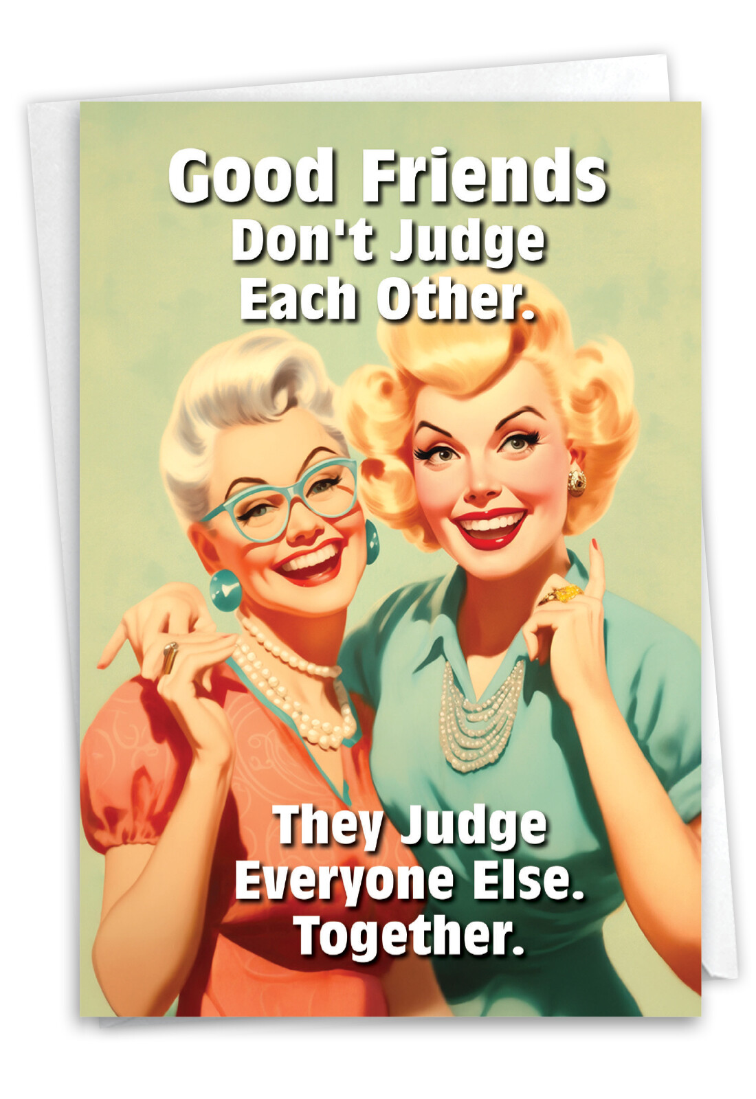 1 Funny Birthday Greeting Card (Friend) w/Envelope Bday Don’t Judge – NobleWorks