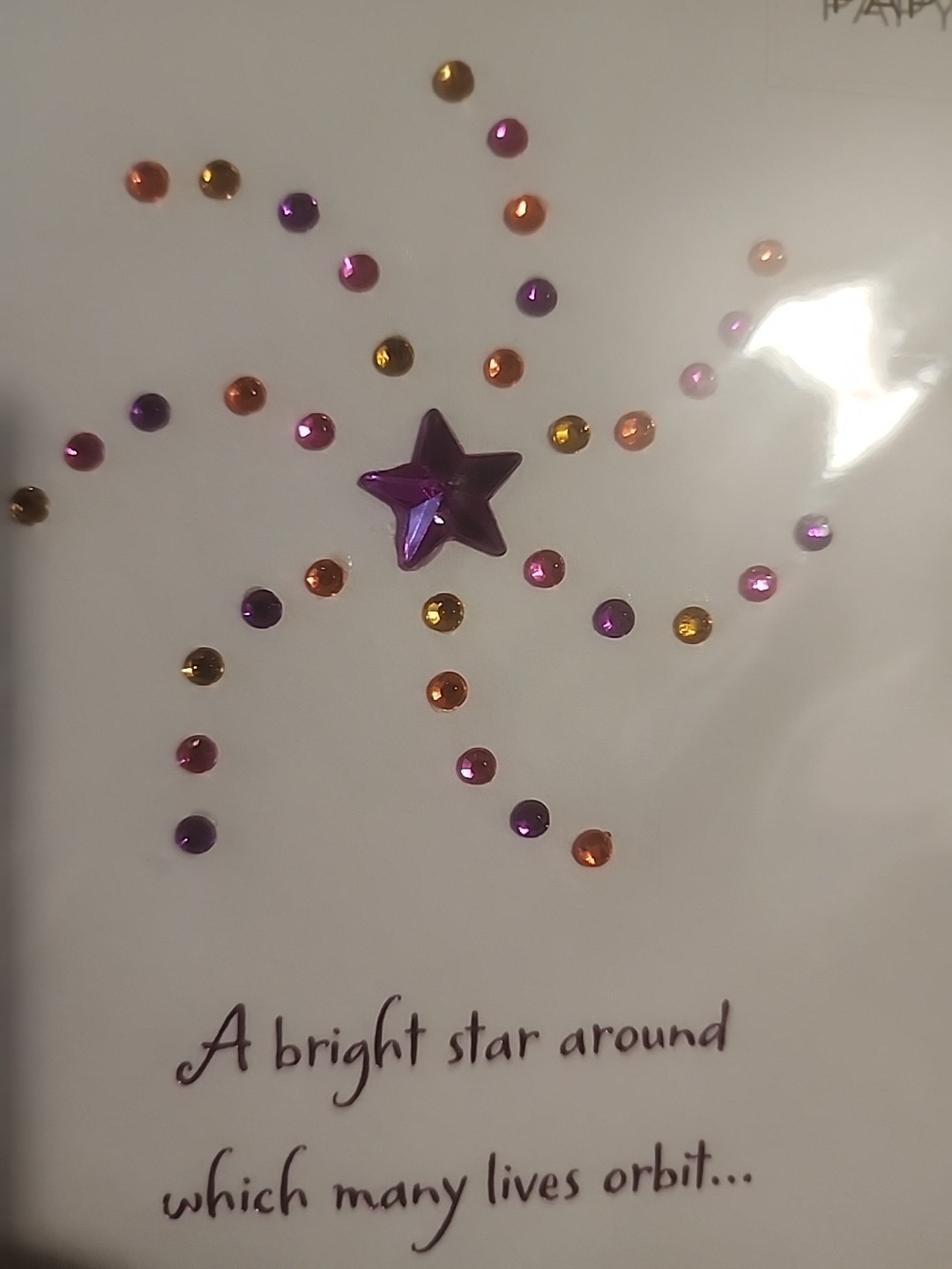 Papyrus Mother’s Day Card Beaded Bright Star For Kind Giving Mother
