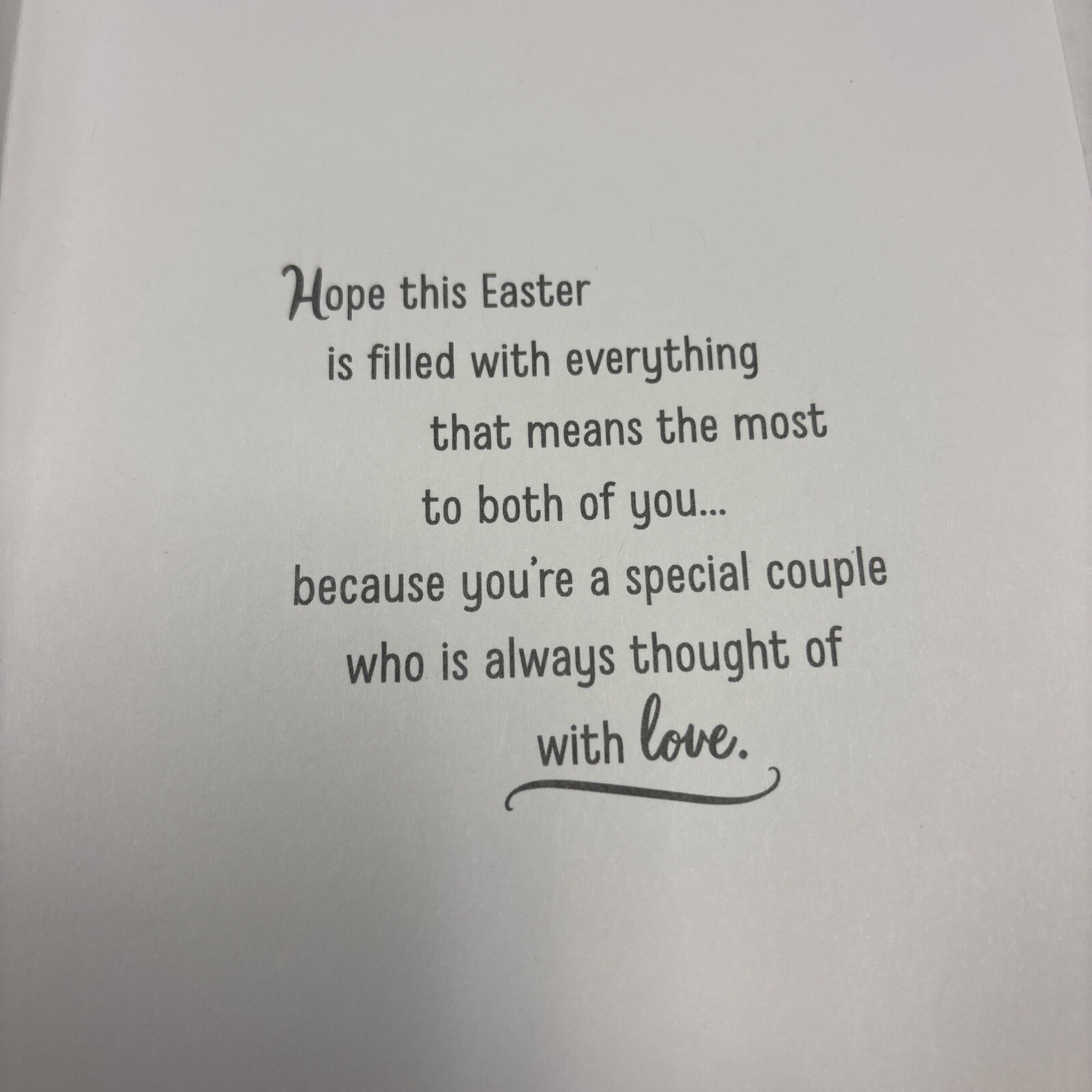 Happy Easter 🐣 Daughter And Son In Law With Love 5”x7” Hallmark Greeting Card