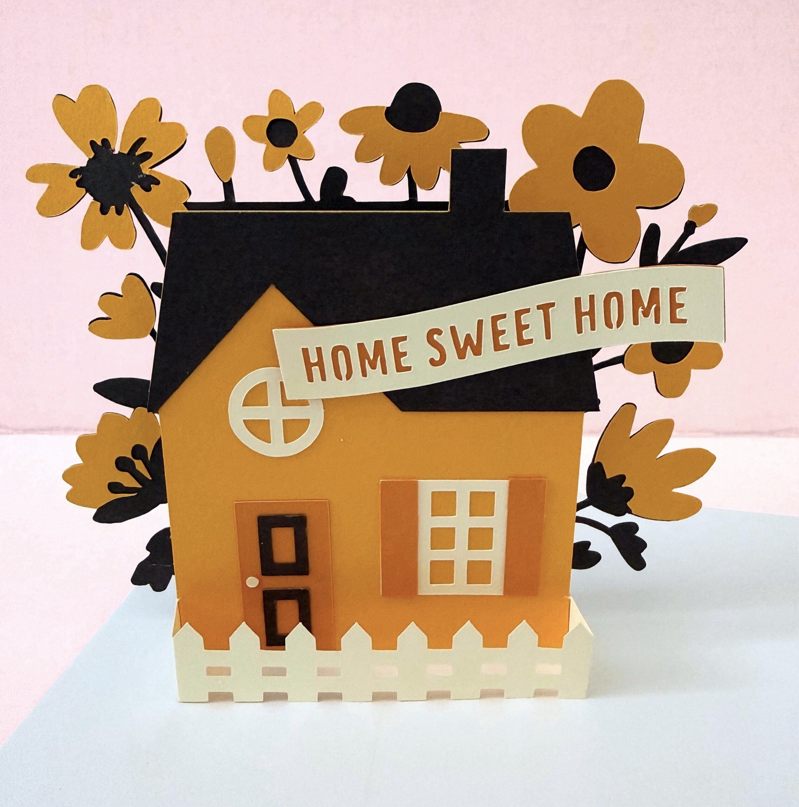 Handmade New Home Pop Up Card – Housewarming “Home Sweet Home” Greeting Card