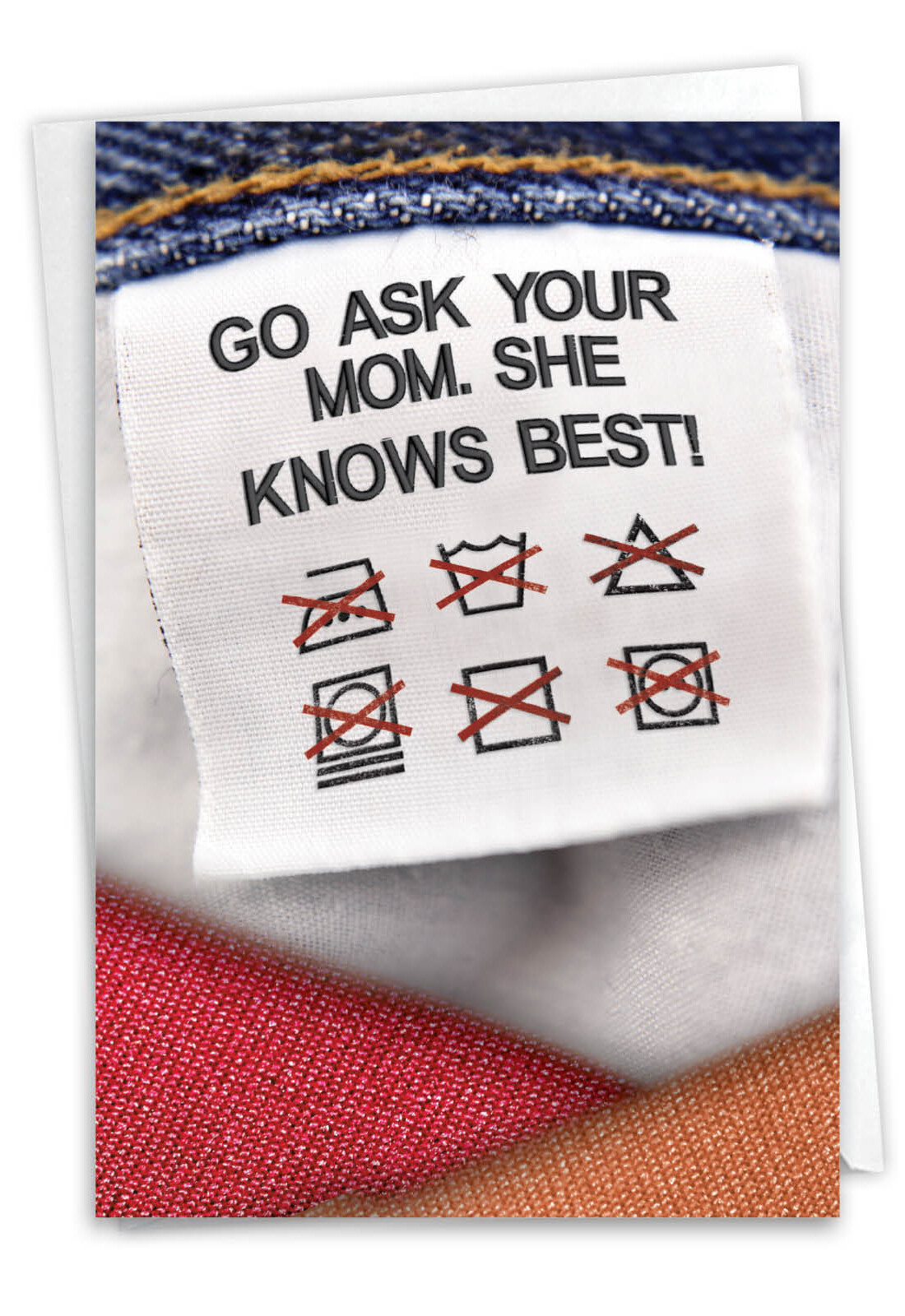 Funny Mother’s Day Greeting Card w/Envelope – Mom Mother Knows Best