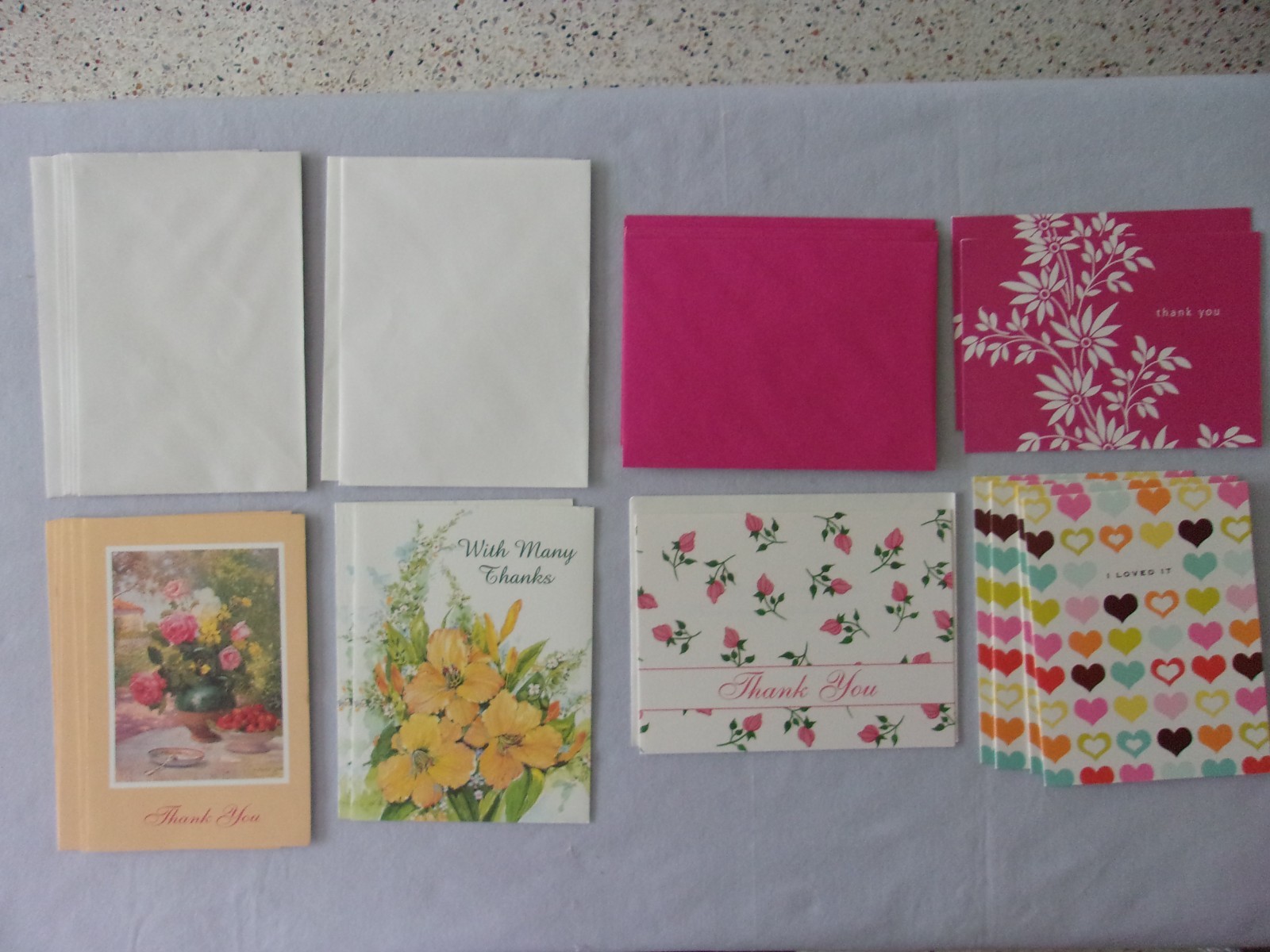 14 Thanks You Cards 5 Designs Assorted Brands/Colors