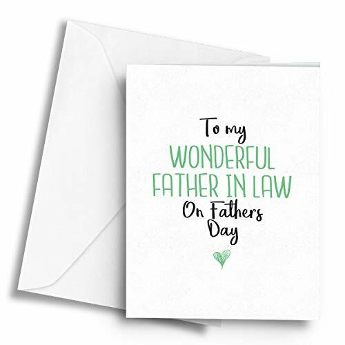 to My Wonderful Father in Law on Fathers Day – A5 Greetings Card
