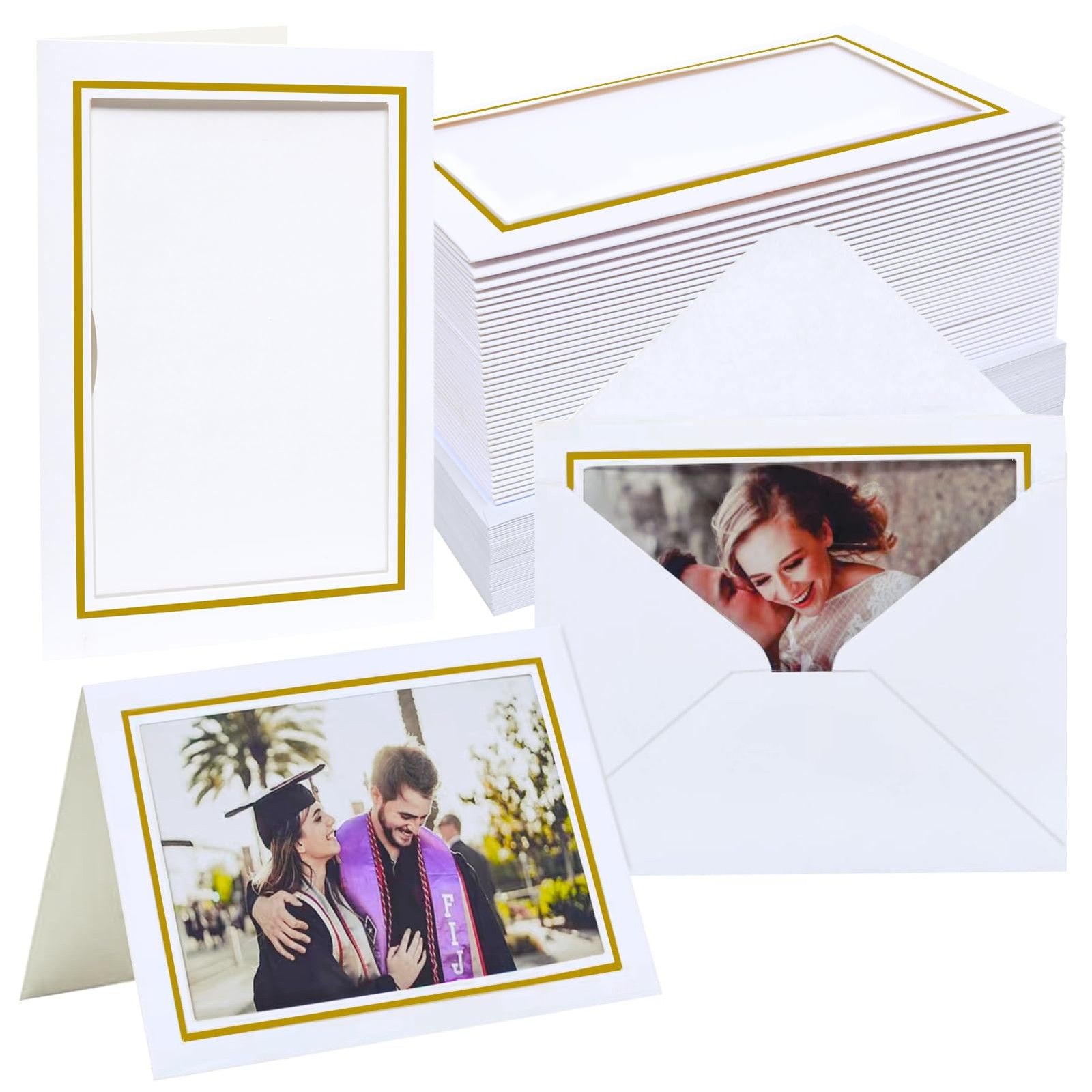 Photo Frame Cards 4×6 with Envelopes,Blank Photo Card Holder and Envelopes,Pa…