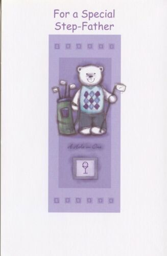 Popular Greetings Birthday Card: For a Special Step-Father–Golf Theme