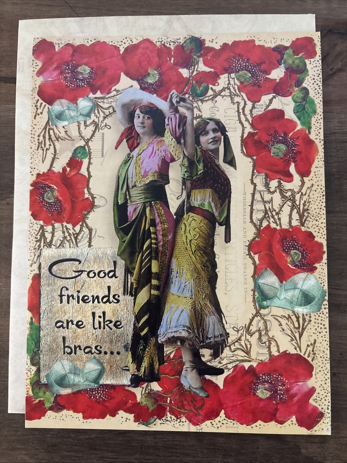 Leanin Tree FRIENDSHIP Greeting Card “Good Friends Are Like Bras” Funny